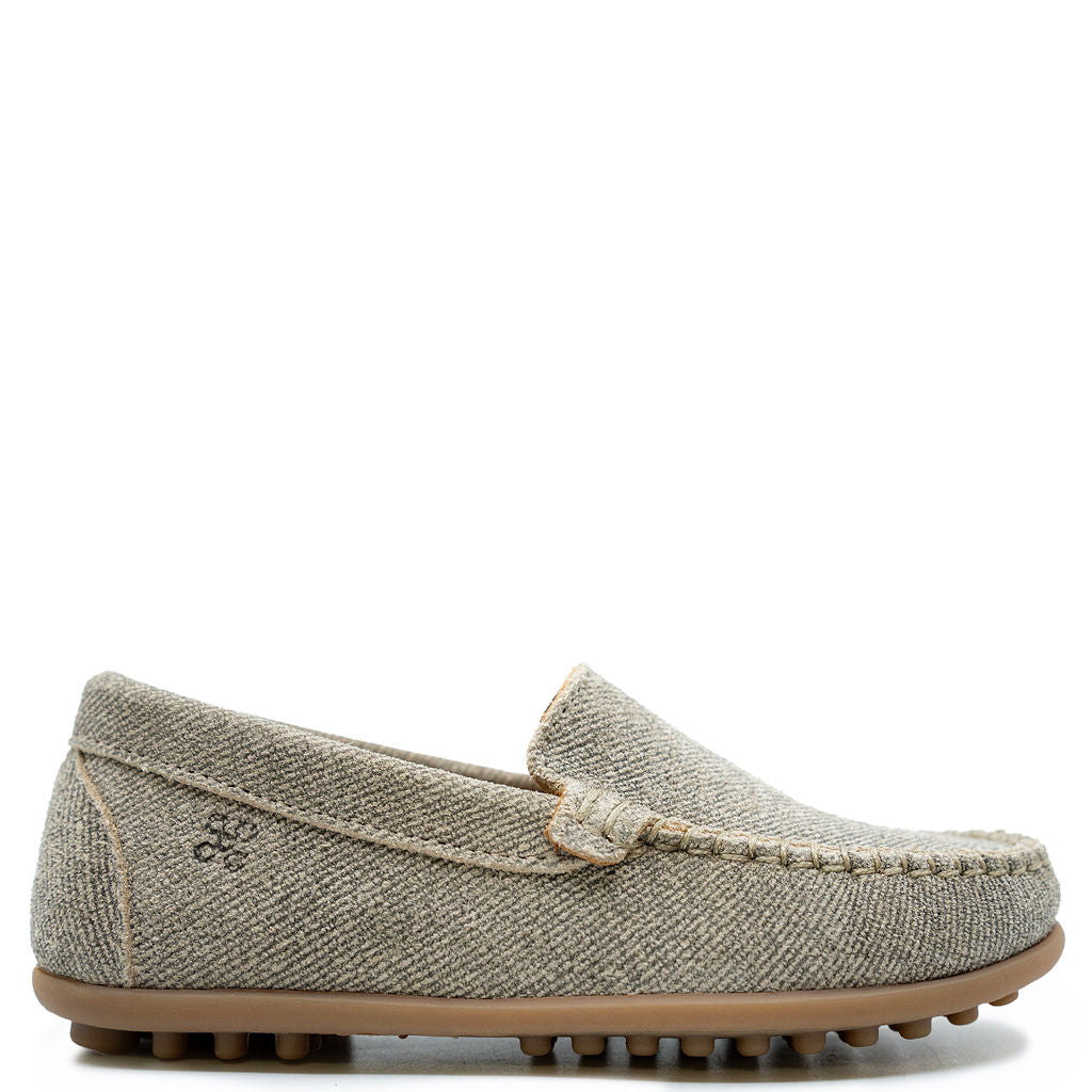 Porte Greige Linen Coated Loafers - Comfortable Slip-On Shoes for Women & Men | Casual Office Wear, Summer Outfits & Travel