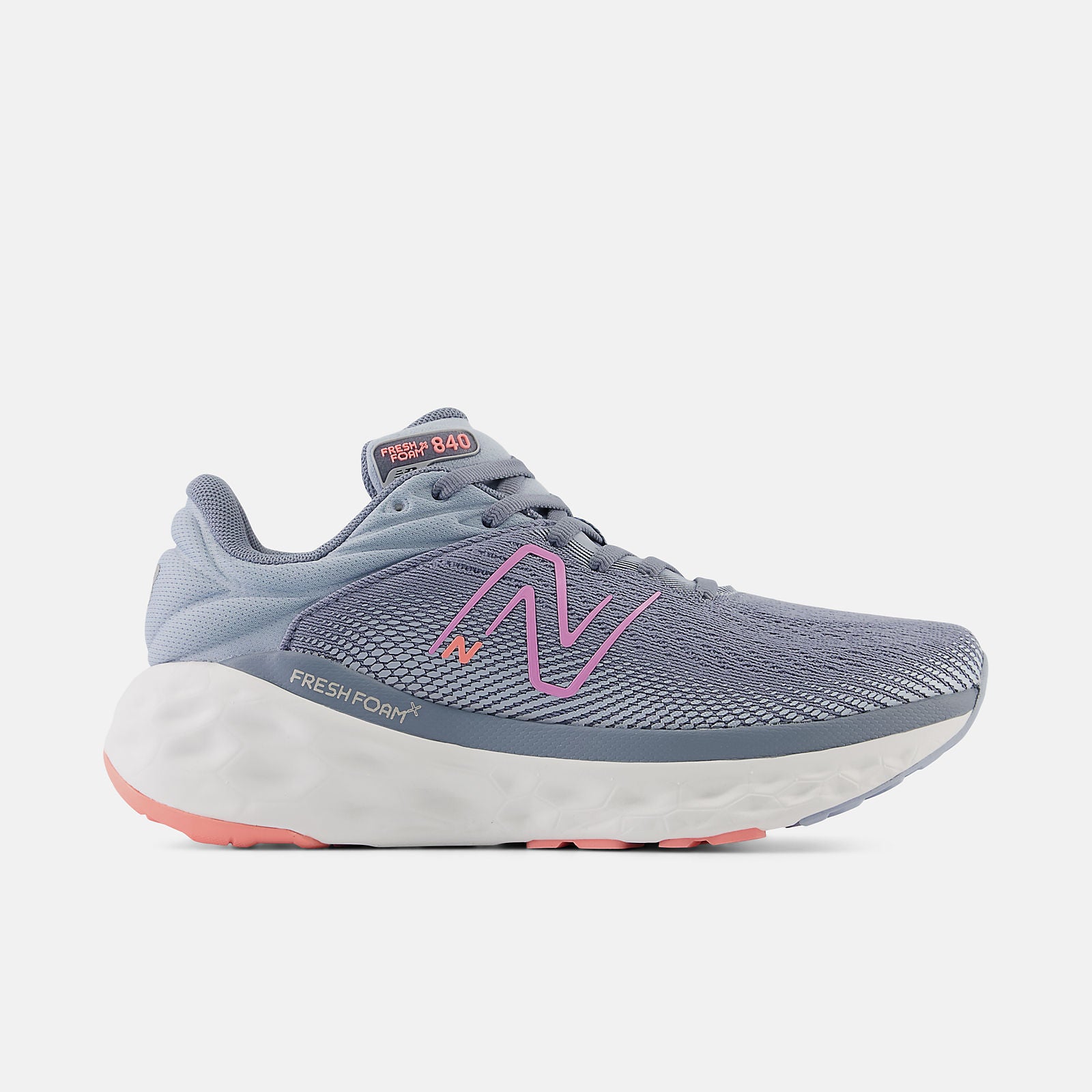 New Balance Women's Fresh Foam X 840v1 Running Shoes - Lightweight & Cushioned for Comfort (Arctic Grey/Raspberry) | Perfect for Jogging, Gym Workouts & Daily Walking