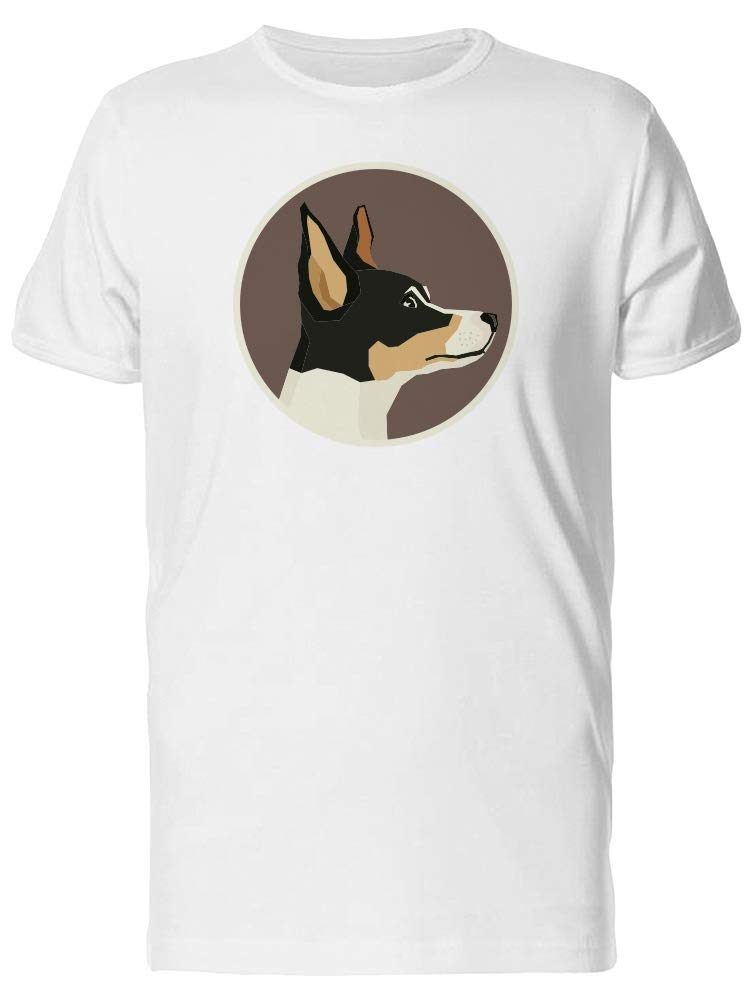 Fox Terrier Dog Profile Icon T-Shirt for Men - Comfortable & Stylish Pet Lover Tee - Perfect for Dog Walks, Casual Outings & Gifts