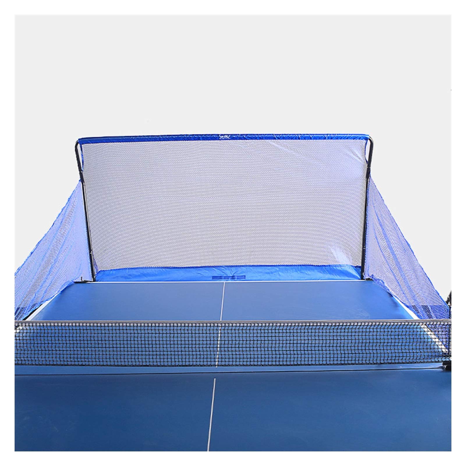 XJJUN Ping Pong Ball Collector Net - Blue Training Ball Catcher for Table Tennis Practice | Fits Most Regulation Ping Pong Tables | Perfect for Solo Drills, Coaching Sessions & Home Use