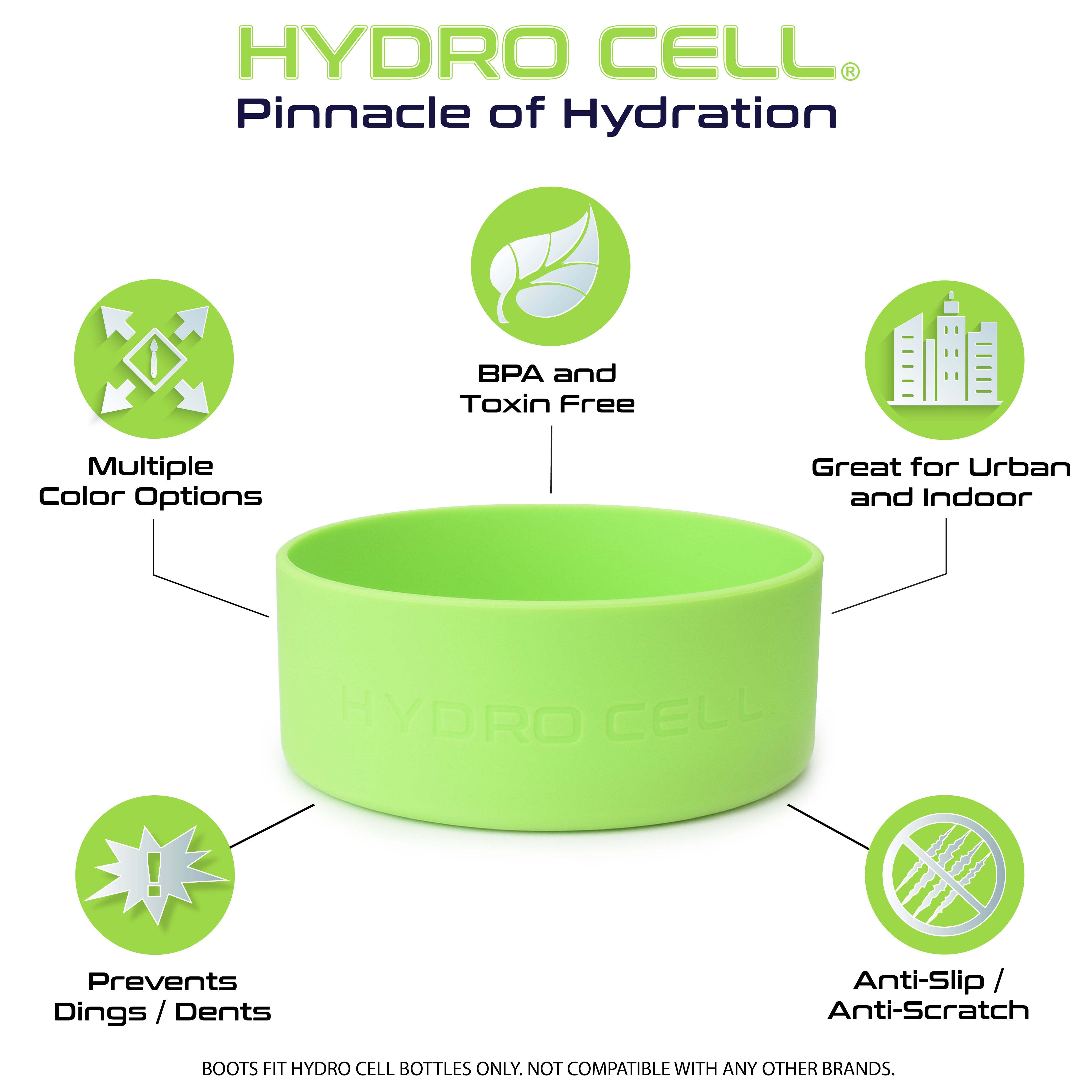 40oz/32oz Neon Wide Mouth Water Bottle with Boot - Insulated Stainless Steel Tumbler for Gym, Hiking & Outdoor Activities