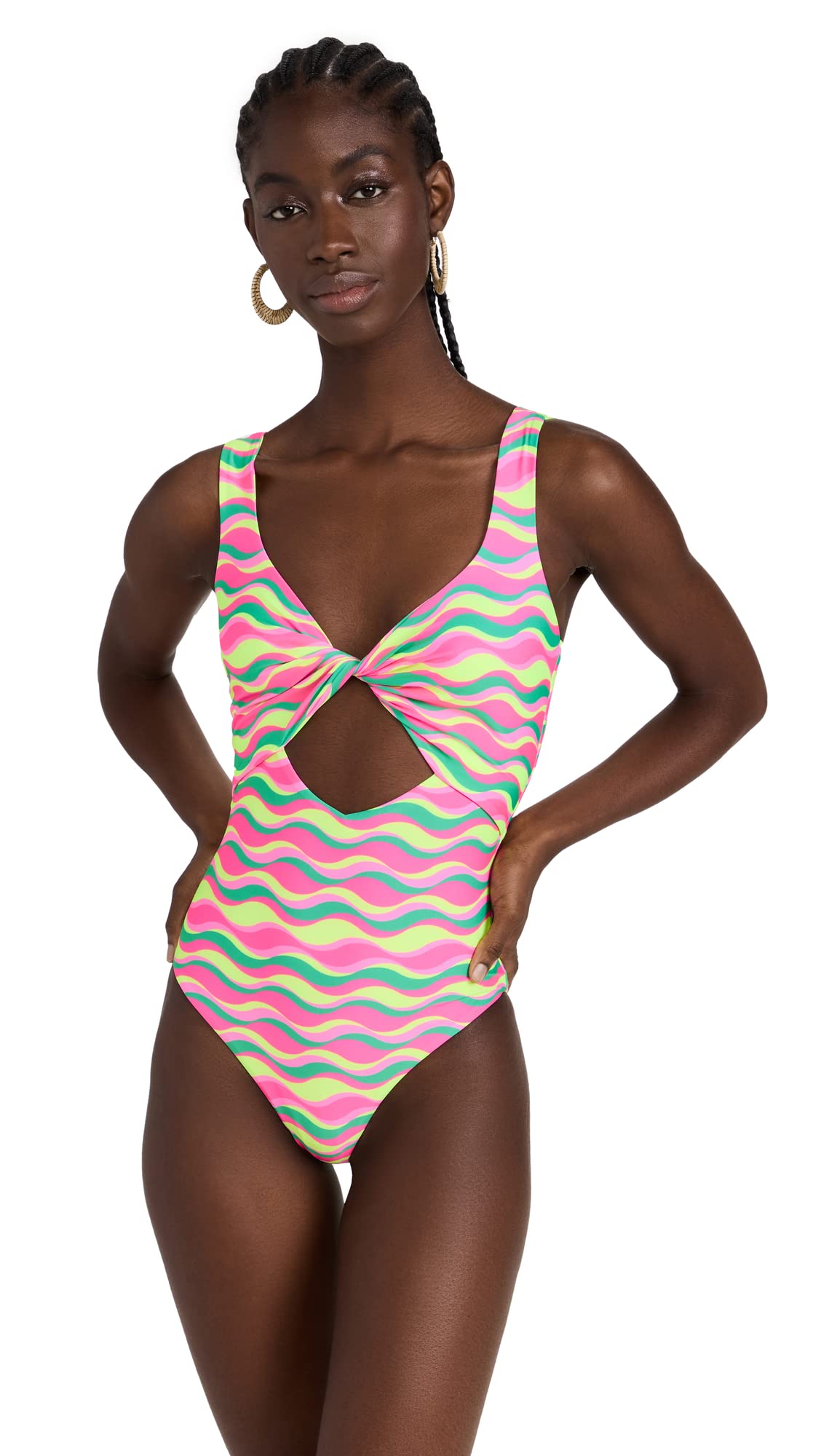 Beach Riot Women's Tyler One Piece Swimsuit - Sexy High Cut Bathing Suit for Women, Tummy Control One Piece Swimwear for Beach, Pool & Vacation