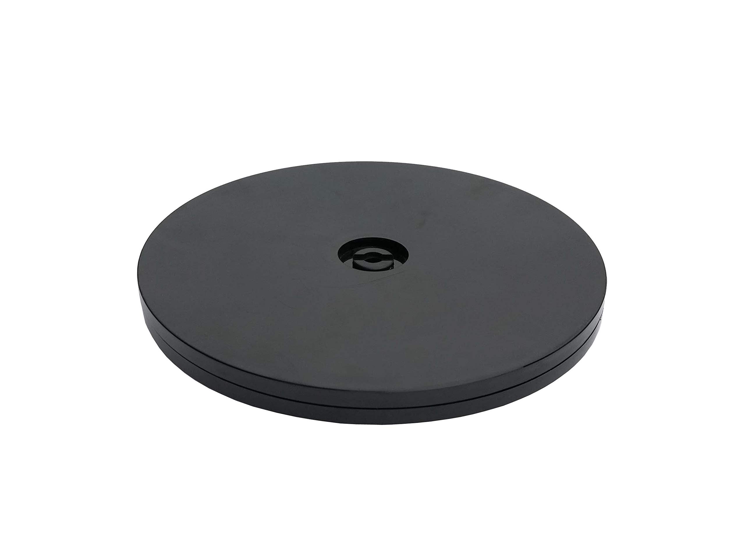 FixtureDisplays® 4-Inch Black Plastic Spinner Lazy Susan Turntable Organizer - Perfect for Spice Rack, Table Decor, Cake Decorating & Kitchen Pantry Organization (Model 16974) | Space-Saving Solution for Countertops, Cabinets & Craft Rooms