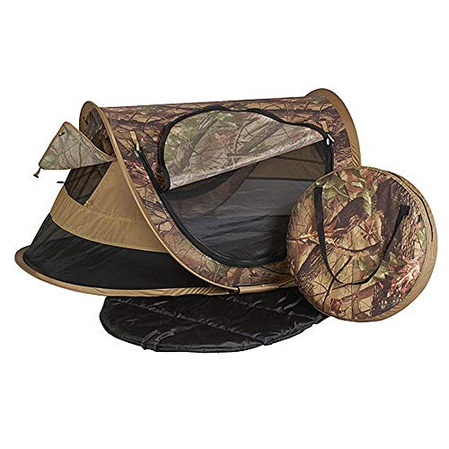 KidCo P4013 Peapod Plus Portable Travel Bed for Kids - Lightweight Foldable Pop Up Design with Storage Pocket & Carry Bag - Perfect for Camping, Outdoors, Travel & Sleepovers (Camouflage)