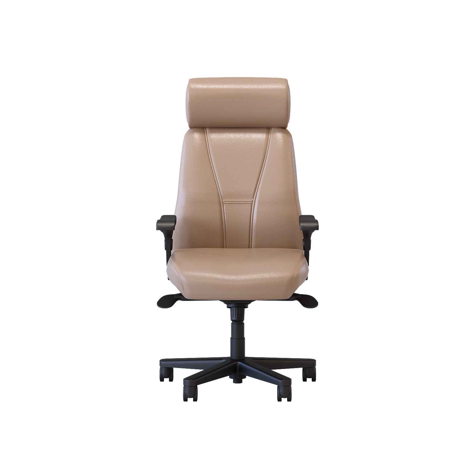 Benjamin Leather Plus Office Chair - Ergonomic Executive Desk Chair with Adjustable Height & Lumbar Support - Perfect for Home Office, Gaming & Workspace