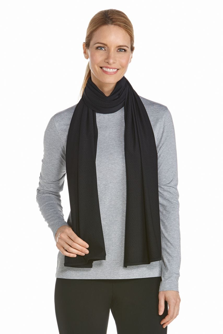 Bhakti Sun Shawl for Women - Elegant Black Wrap Scarf for Yoga, Meditation, and Boho Fashion