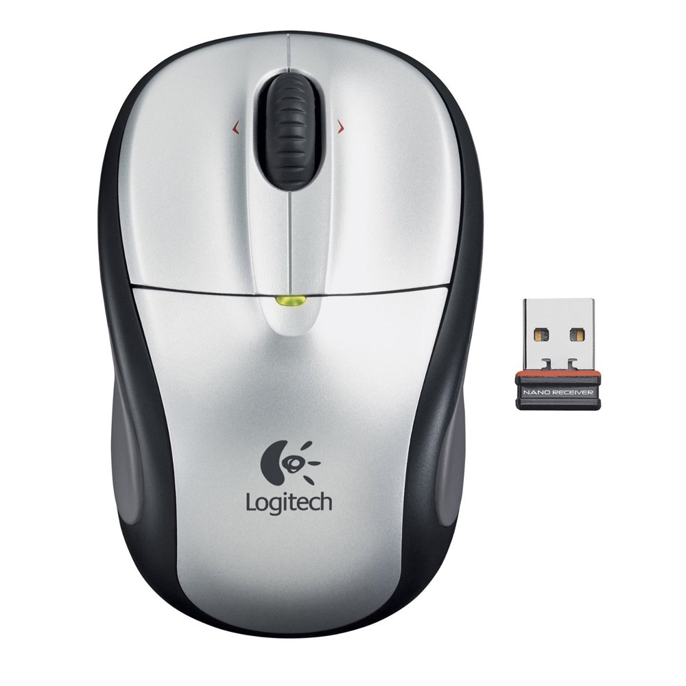 Logitech M305 Wireless Mouse - Silver | 2.4GHz USB Receiver, 12-Month Battery Life, Comfortable Grip for Home, Office & Travel Use