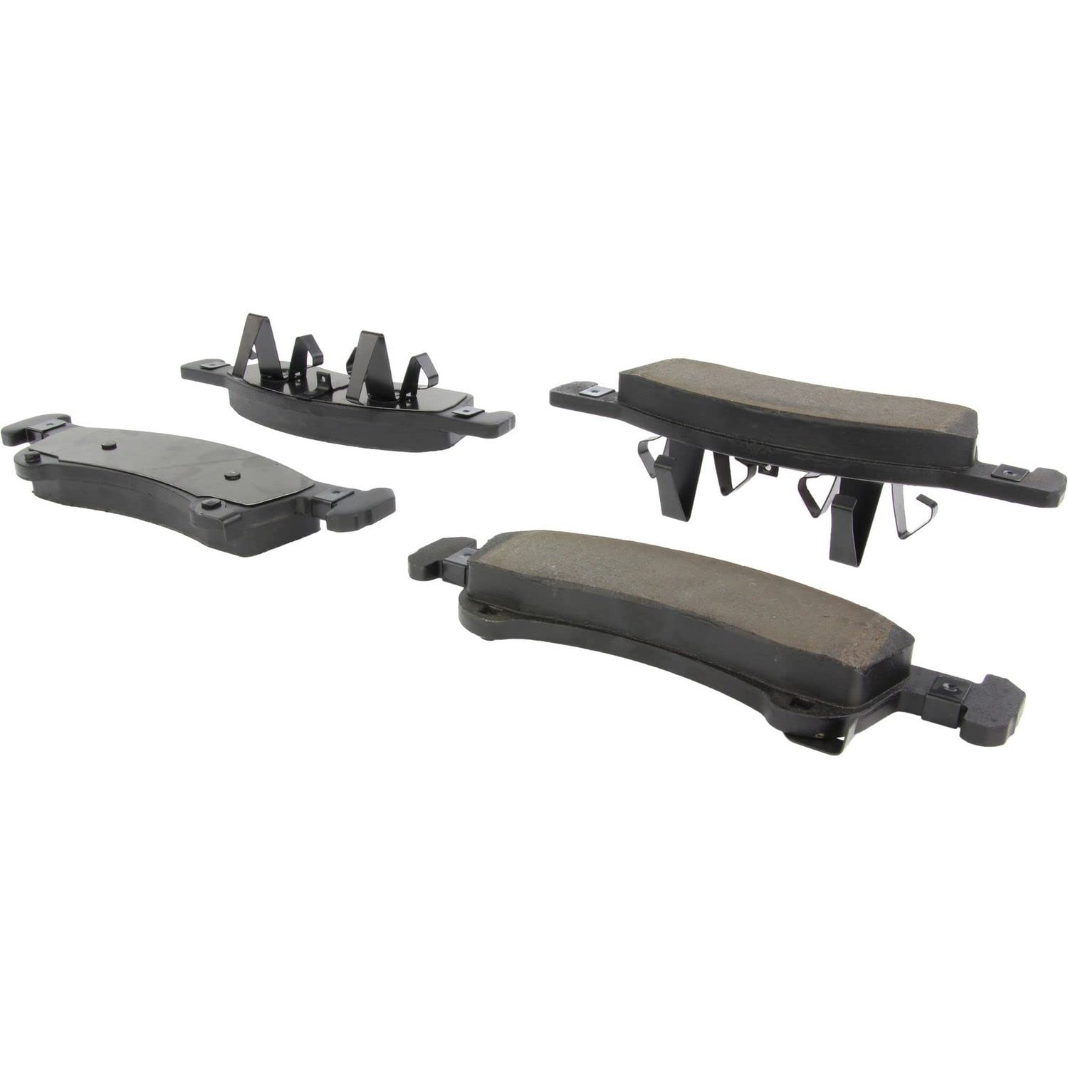 High-Performance Centric Ceramic Brake Pads with Shims & Hardware Kit - Low Noise, Dust-Free Braking for Cars, Trucks & SUVs - Perfect for Daily Commute & Highway Driving