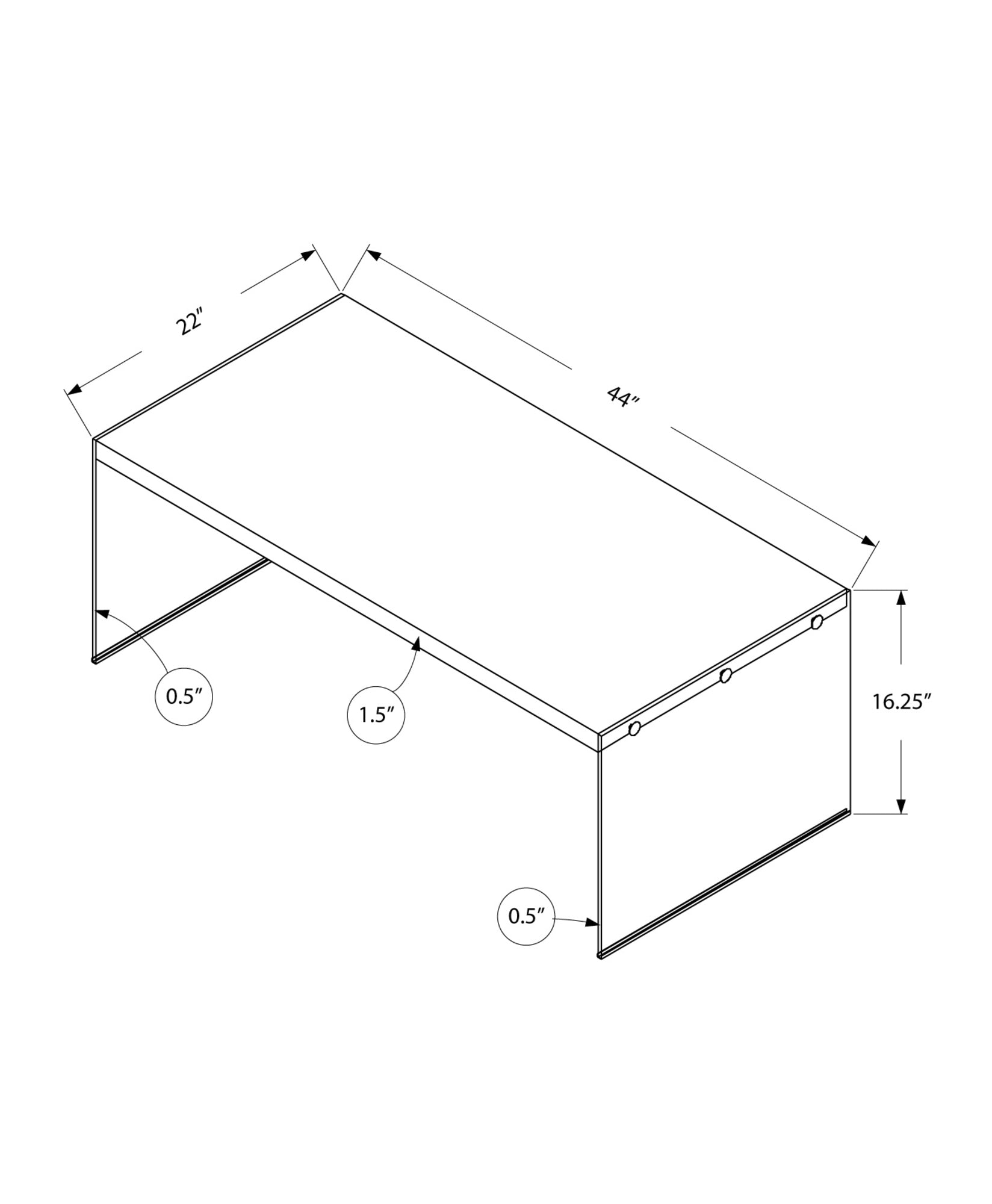 Modern Grey Cement Coffee Table with Tempered Glass Top - Stylish Living Room Furniture for Home & Office Decor