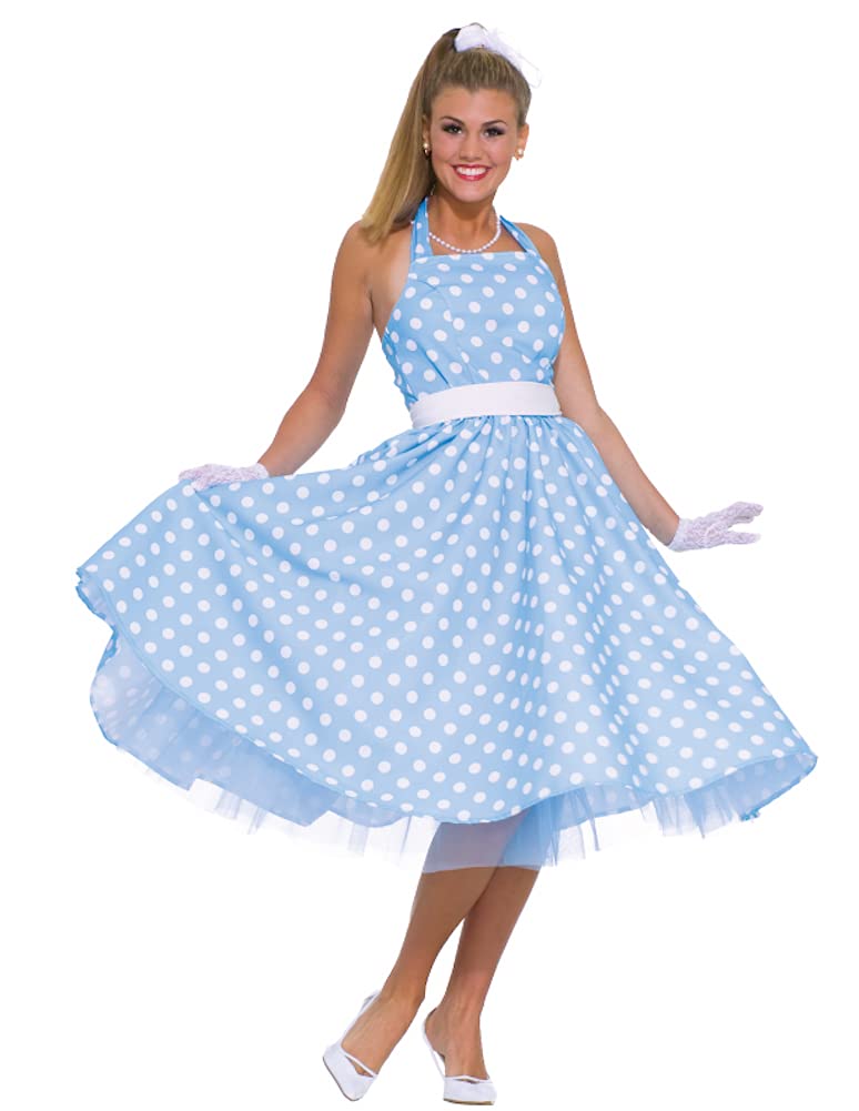 Vintage 1950s Prom Dress Costume for Women - Retro Summer Daze Party Outfit - Perfect for Halloween, Cosplay, and 50s Themed Parties