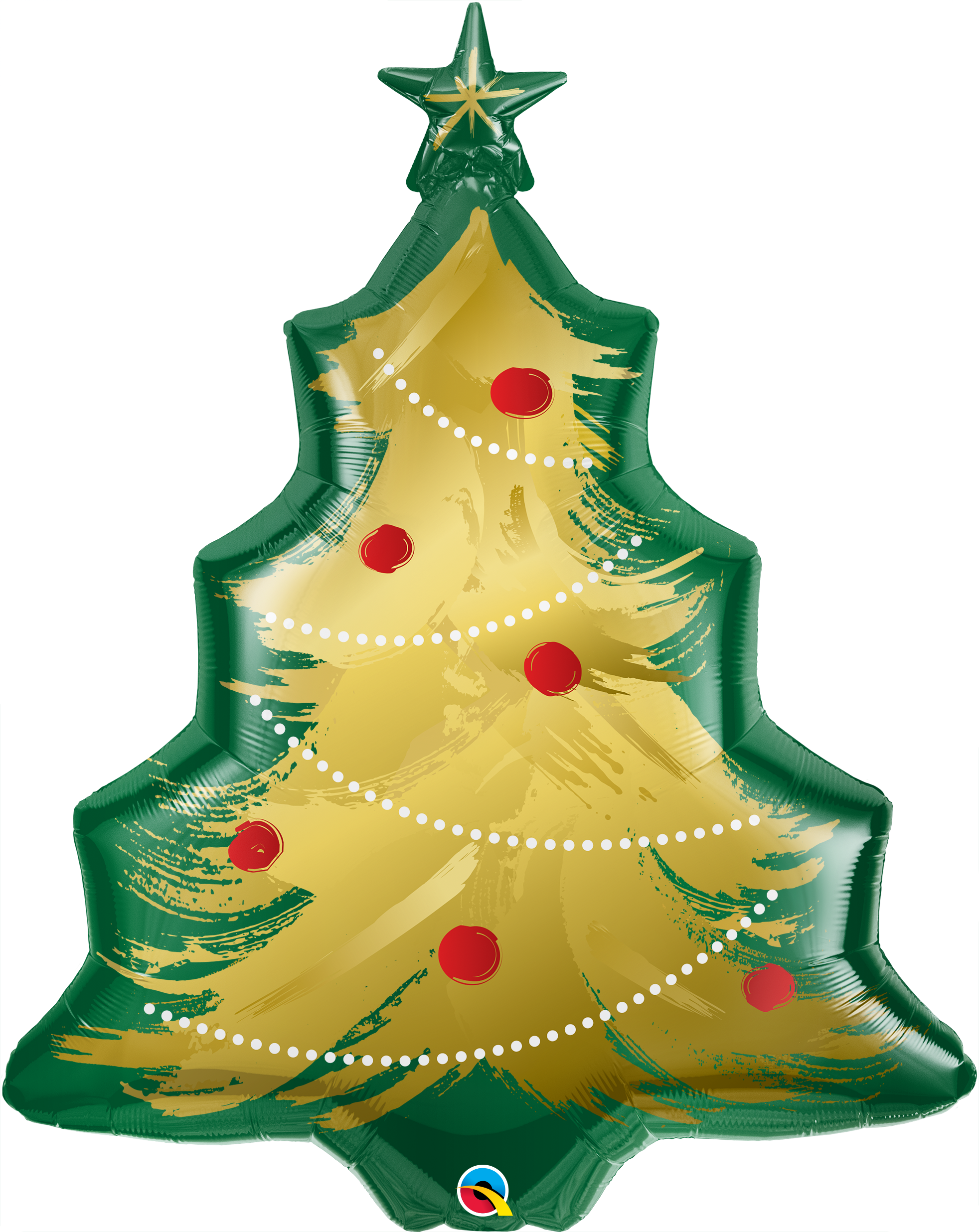 Elegant Christmas Tree Foil Balloon in Brushed Gold - Perfect for Holiday Decorations, Parties & Festive Celebrations
