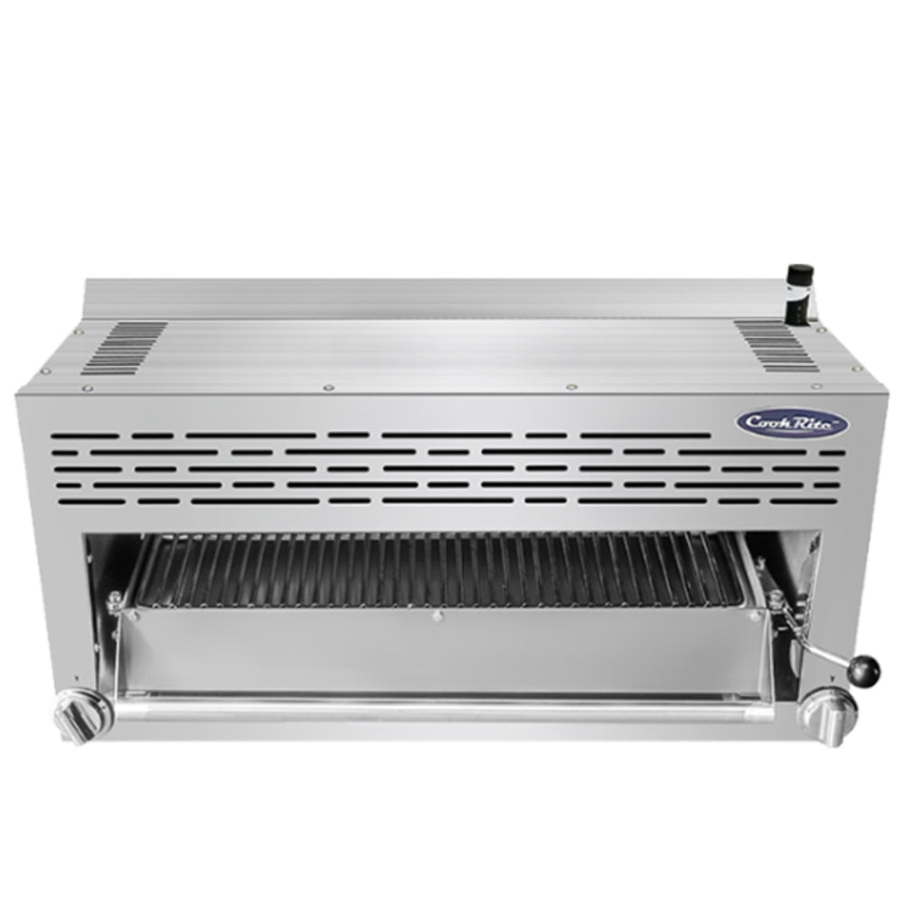 Atosa CookRite 36-Inch Commercial Salamander Broiler - 43,000 BTU High-Power Restaurant Equipment for Perfect Grilling & Melting | Ideal for Pizzerias, Steakhouses & Catering Businesses