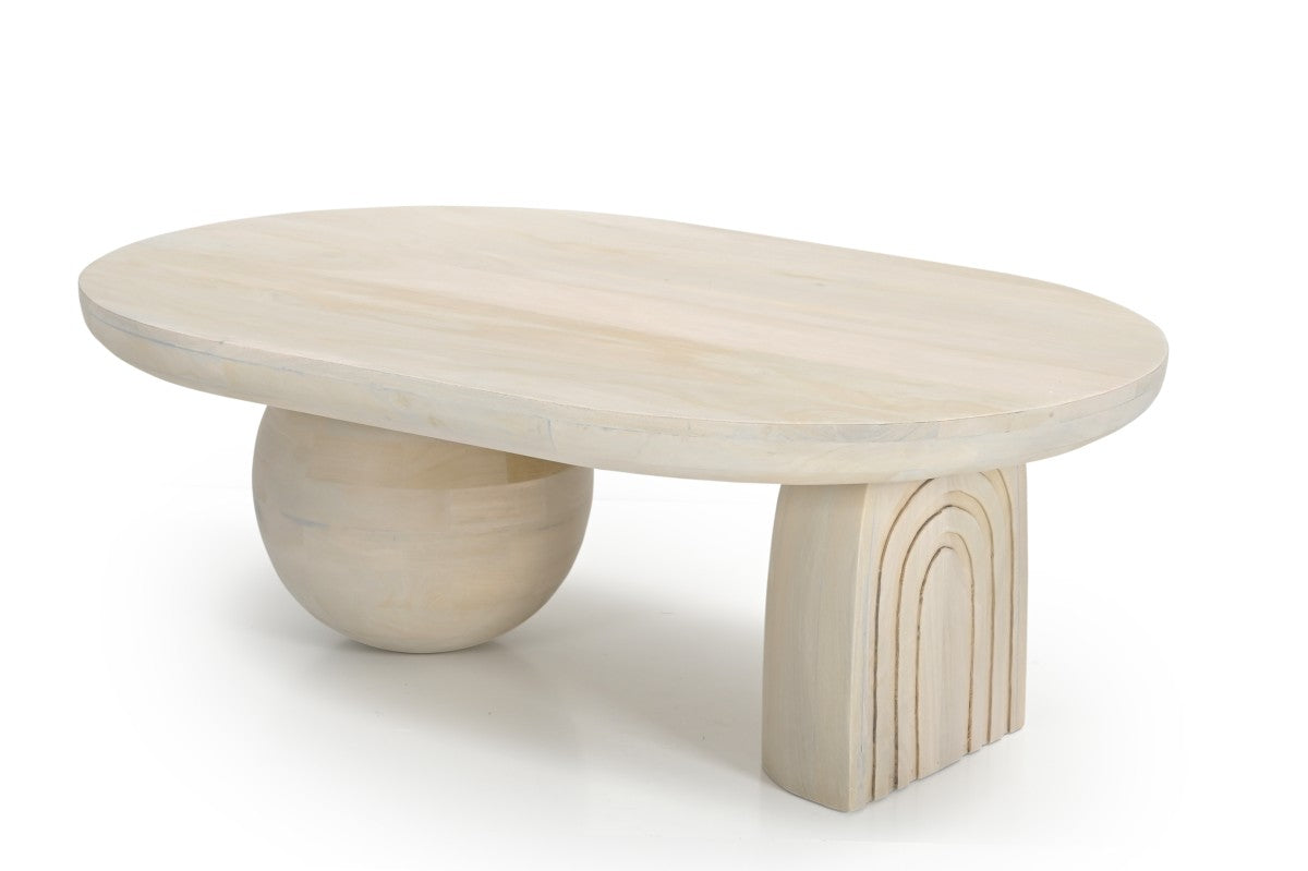 Modern White Coffee Table - Stylish & Durable for Living Room, Cafe, or Office Decor - Perfect for Small Spaces & Home Furnishing