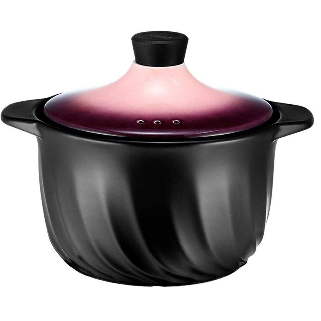 TJLSS Ceramic Casserole Pot - Heat-Resistant Rice Cooker & Soup Pot for Home Cooking | Perfect for Stews, Soups, Rice Dishes & Family Meals