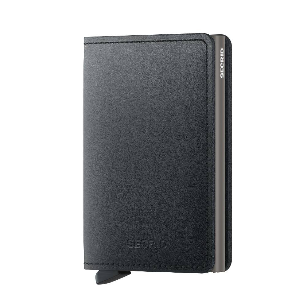 SECRID Slim Wallet for Men - RFID Blocking Minimalist Leather Card Holder (Mirum Black) | Perfect for Travel, Business & Everyday Use
