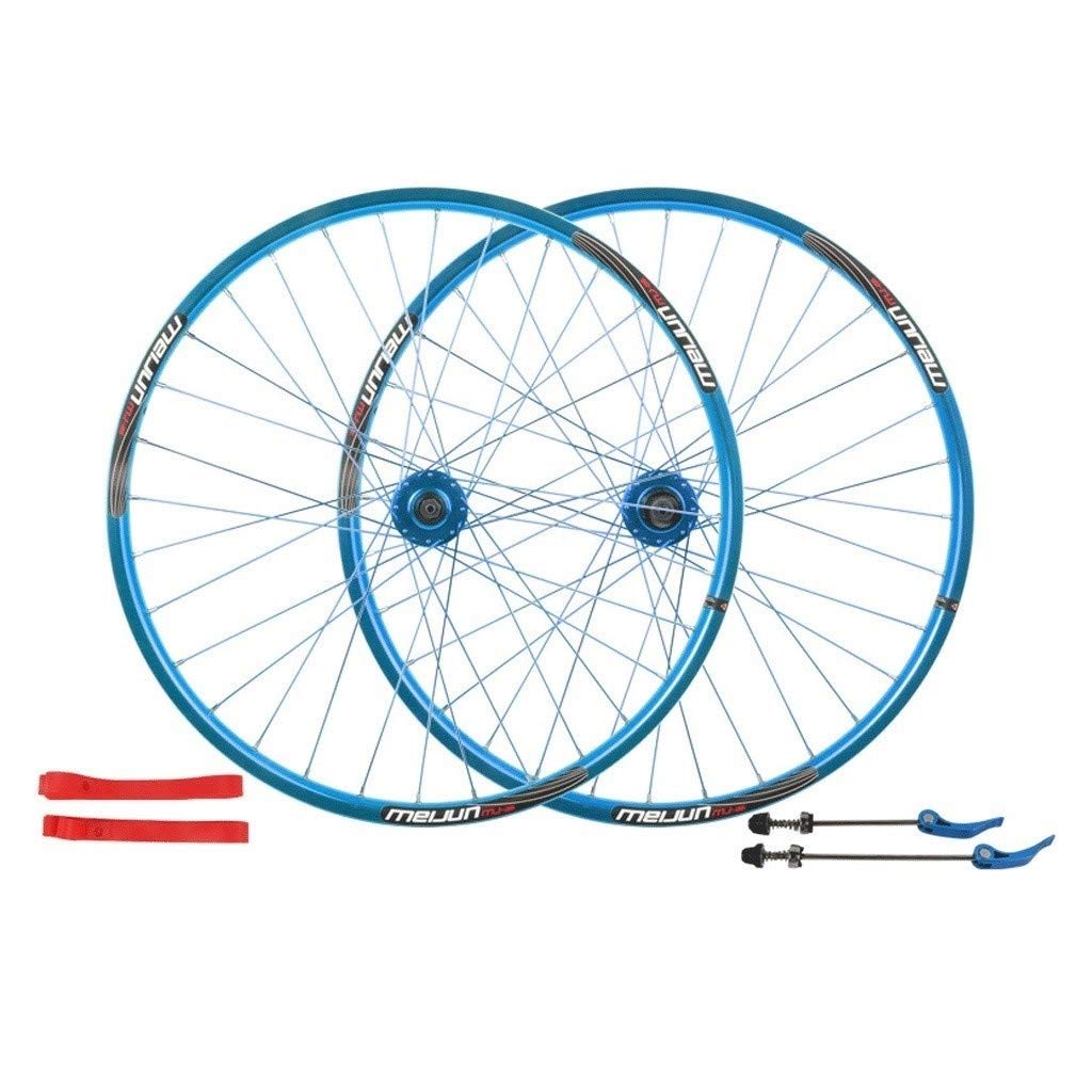 26 Inch Mountain Bike Wheelset - Disc Brake Compatible, Quick Release, Plain Bearing for 7/8/9/10 Speed Bikes | Perfect for Trail Riding, Commuting & Off-Road Cycling