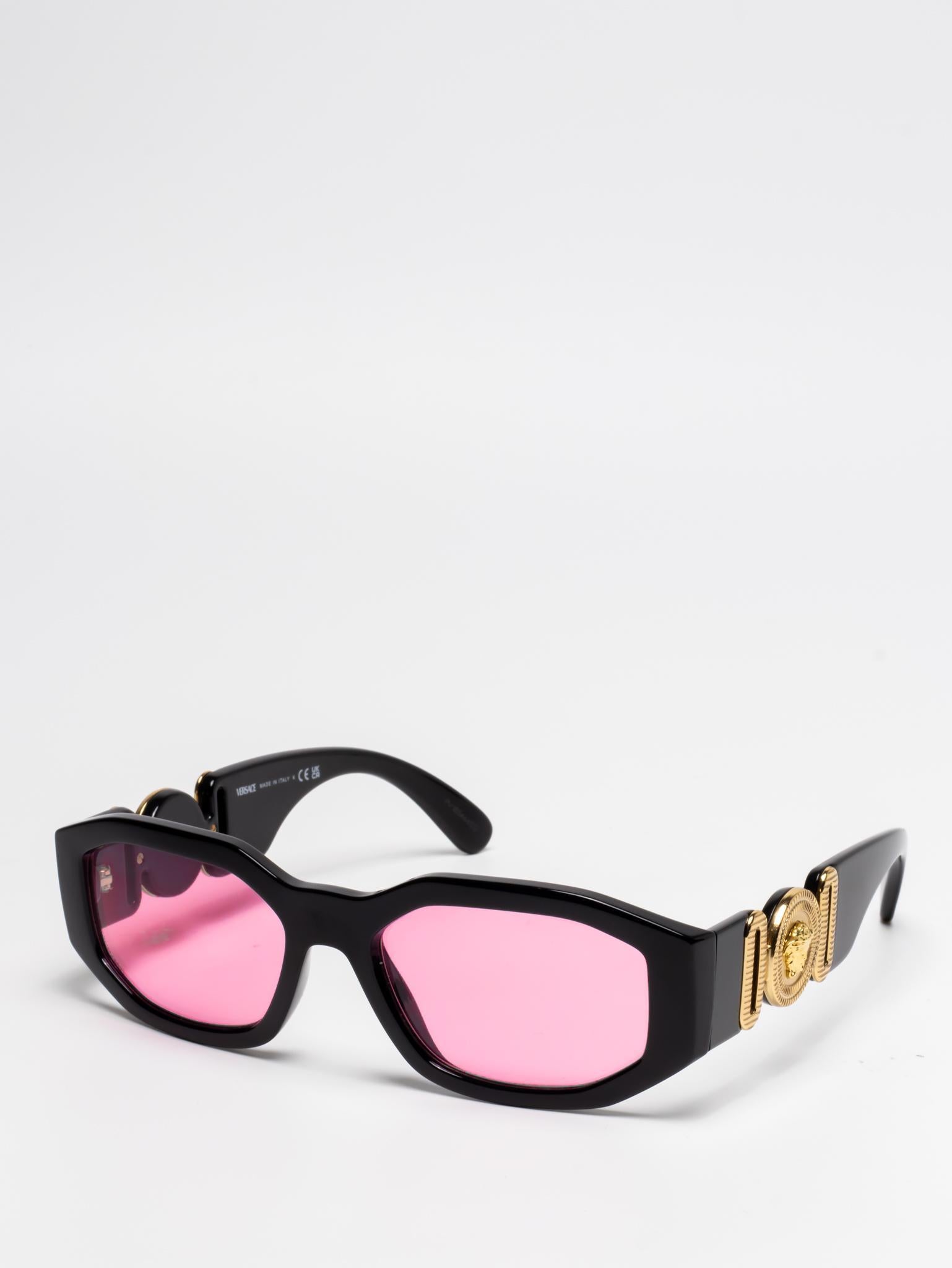 Versace Medusa Biggie Sunglasses GB184 - Luxury Designer Shades for Women & Men - Perfect for Beach, Travel & Fashion Outfits