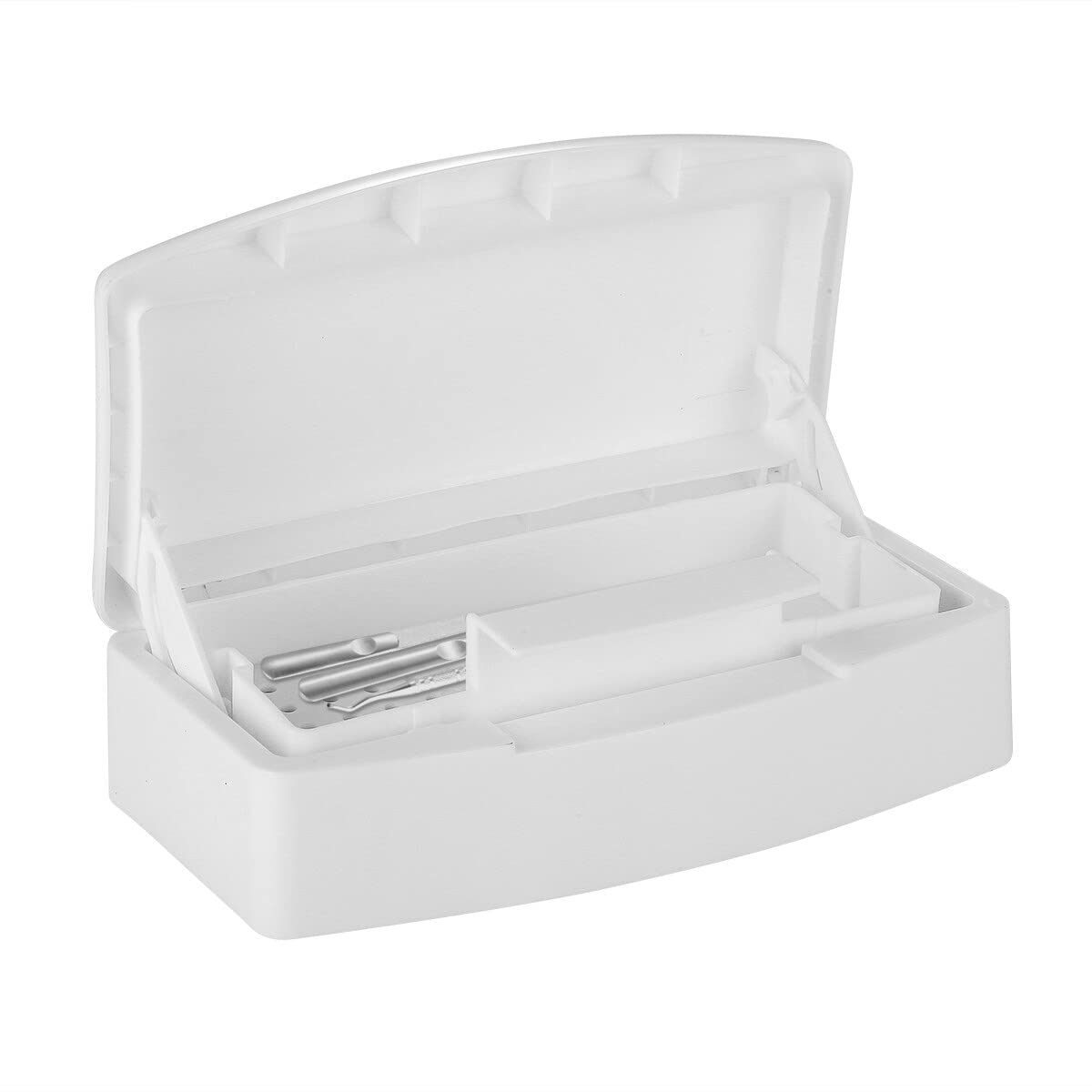 SOONHUA Professional Nail Art Tray Box - Salon Manicure Organizer with Imprint Tool for Nail Technicians | Perfect for Nail Salons, Home Manicures & DIY Nail Art