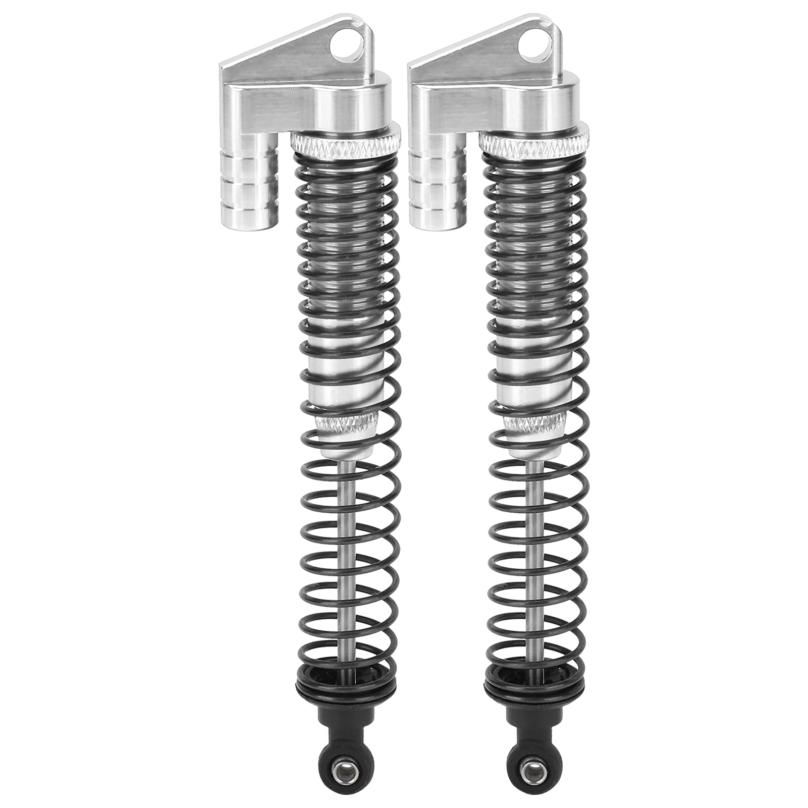 VGEBY 130mm RC Shock Absorber Set - 2Pcs Metal Spring Dampers for SCX10II D90 90046 90047 90053 1/10 Scale RC Crawler - Off-Road Bashing & Rock Crawling Performance Upgrade
