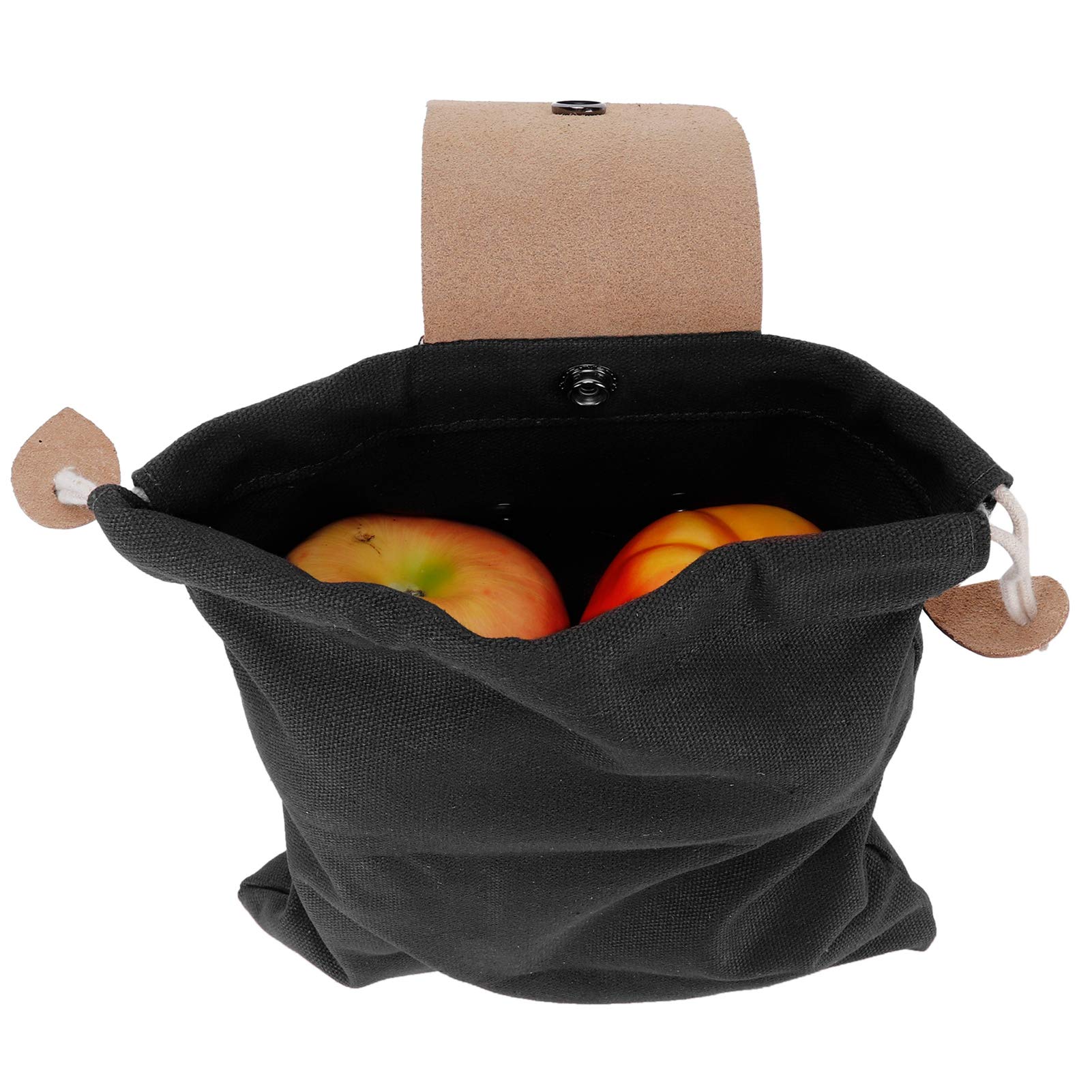 Foldable Large Capacity Fruit Picking Pouch - Harvest Bag for Orchard, Farm & Garden (Black) | Durable & Lightweight for Apple, Berry & Vegetable Harvesting | Perfect for Farmers Market, Homesteading & Outdoor Activities