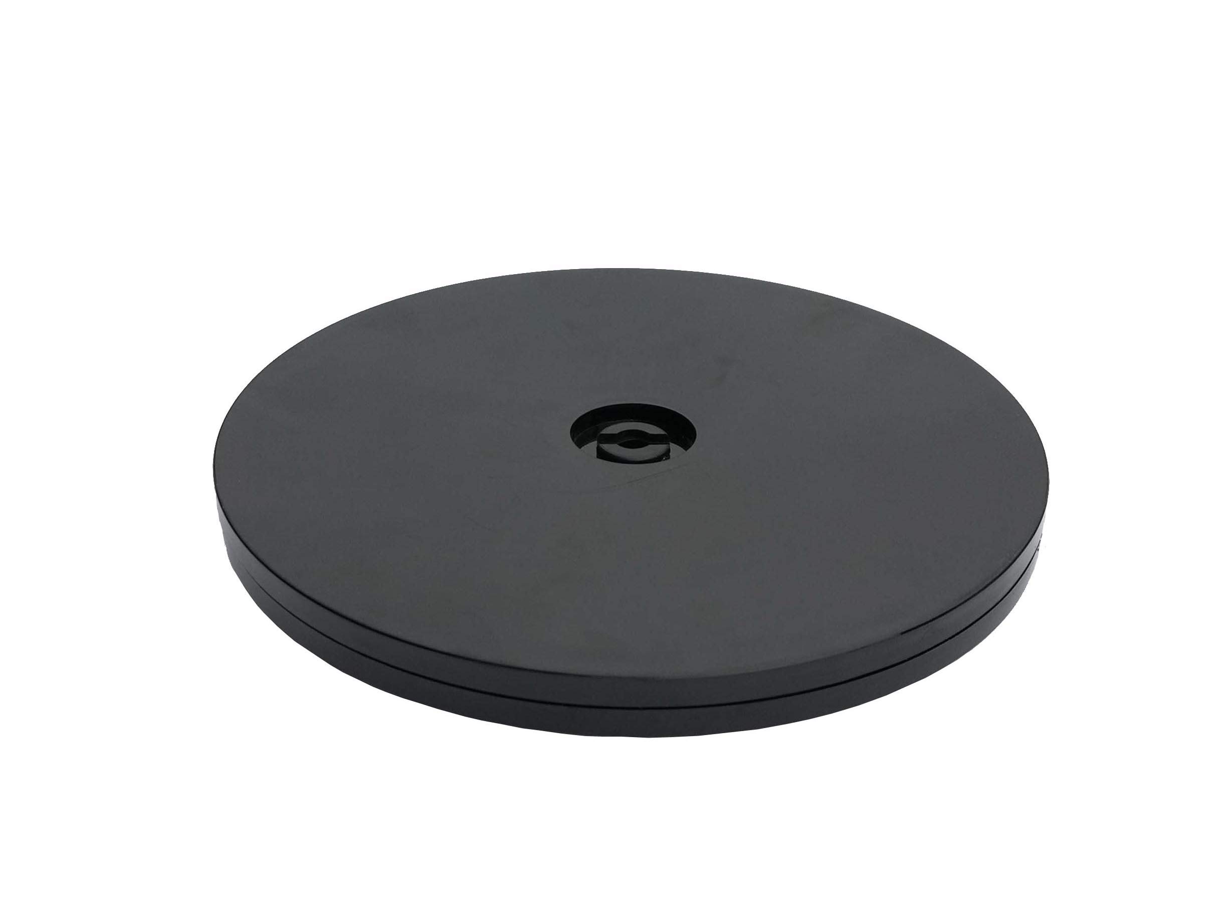 FixtureDisplays® 8 Inch Black Plastic Spinner Lazy Susan Turntable Organizer - Spice Rack, Kitchen Cabinet, Tabletop Decor, Cake Decorating & Pantry Storage - Perfect for Condiments, Makeup, or Office Supplies