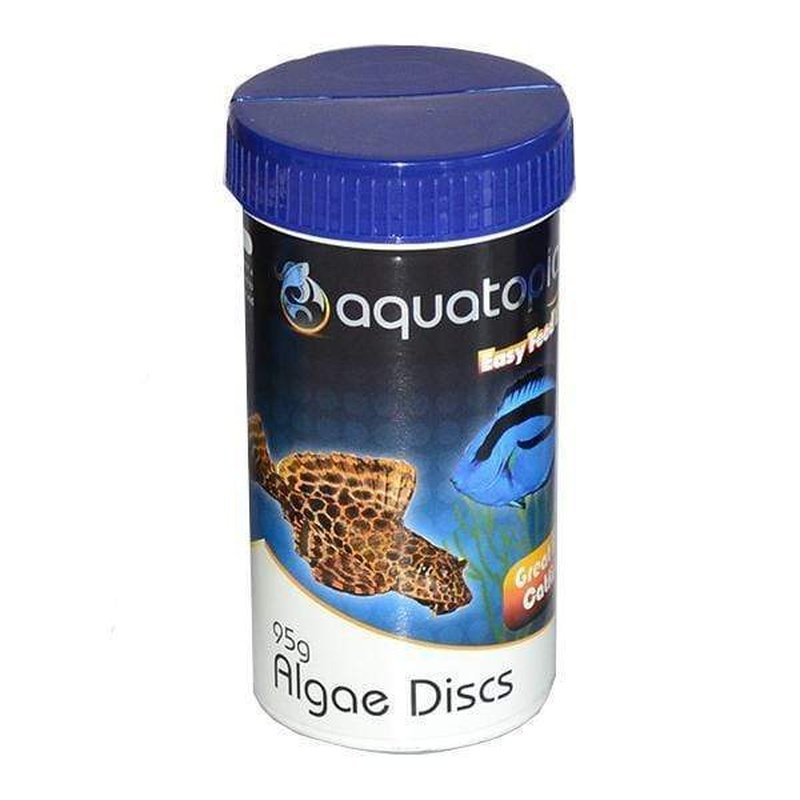 Aquatopia Algae Discs for Fish - Natural Algae Wafers for Plecos, Goldfish & Tropical Fish - Perfect for Aquarium & Pond Feeding