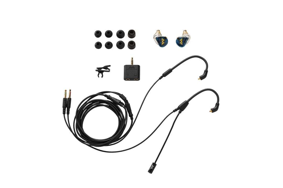 Antlion Audio Kimura Duo Professional In-Ear Monitor Headset (IEM) - High Fidelity Sound for Musicians, Gamers & Audiophiles - Perfect for Live Performances, Studio Recording & Competitive Gaming