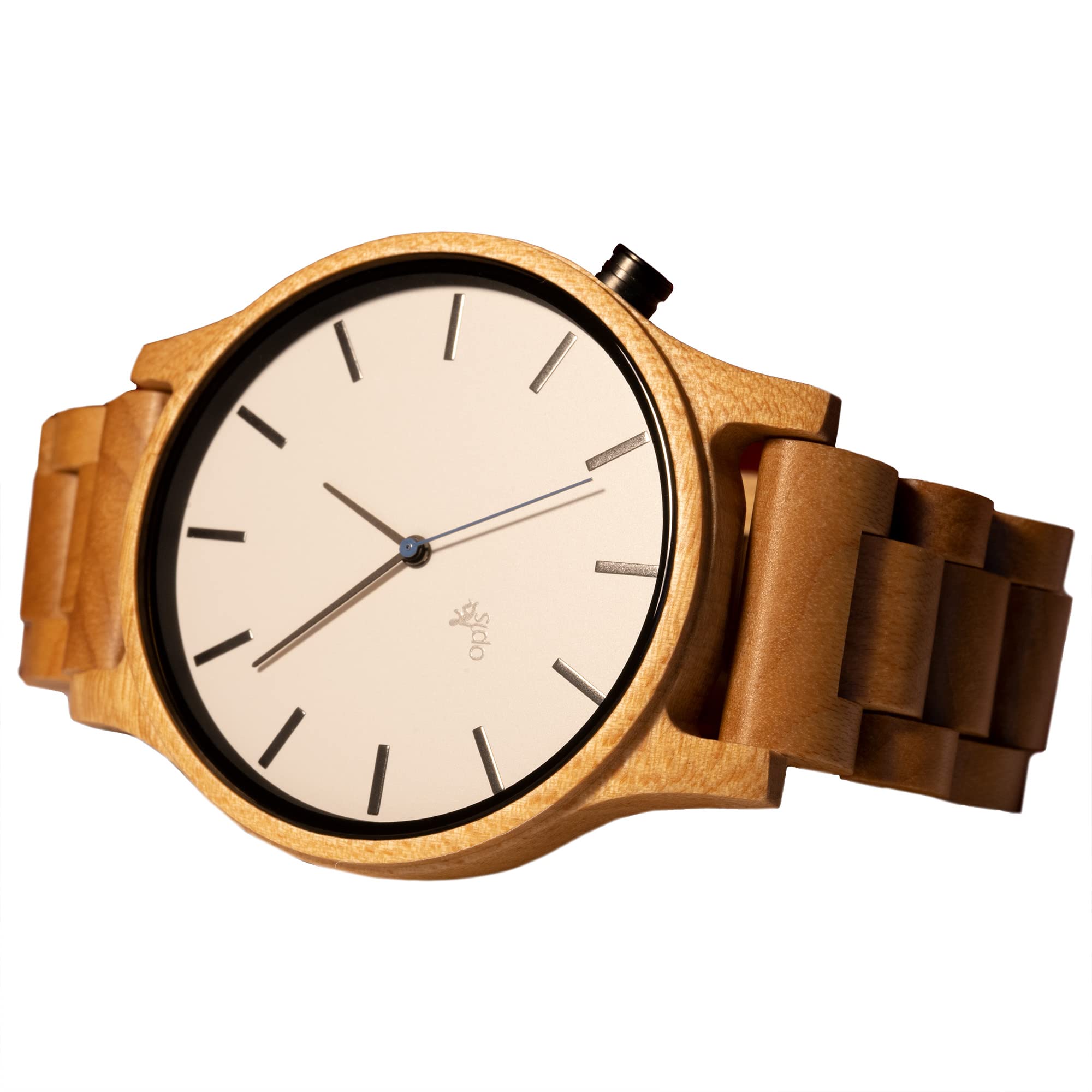 Opis UR-M1 Wooden Watches for Men - Black, Brown, Cream, Red Sandalwood, Zebra & Walnut Styles - Wood Watch Kit with 4 Designs - Perfect for Casual, Outdoor, Business & Gift Occasions
