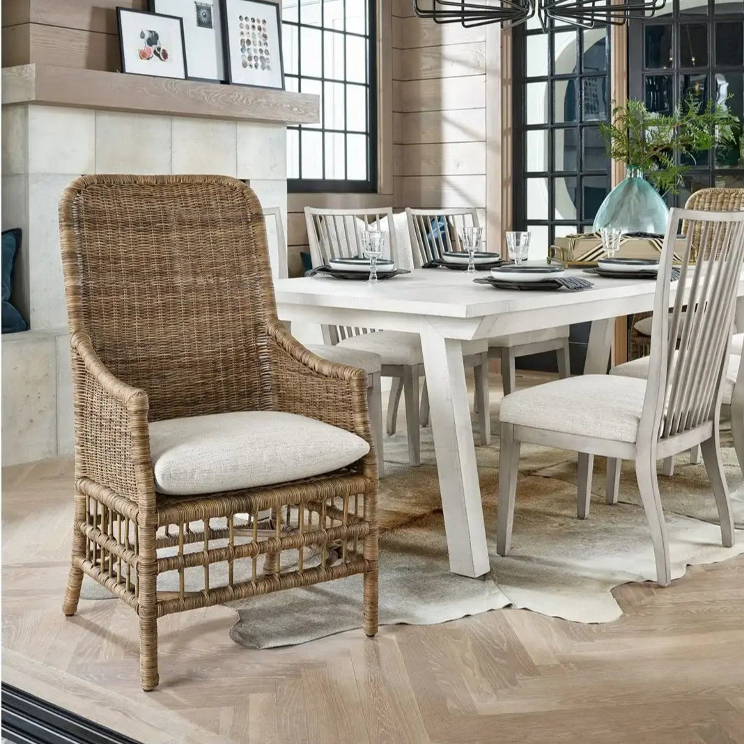 Stylish Irving Arm Chair - Modern Accent Chair for Living Room, Bedroom & Office - Comfortable Upholstered Lounge Chair with Wooden Legs
