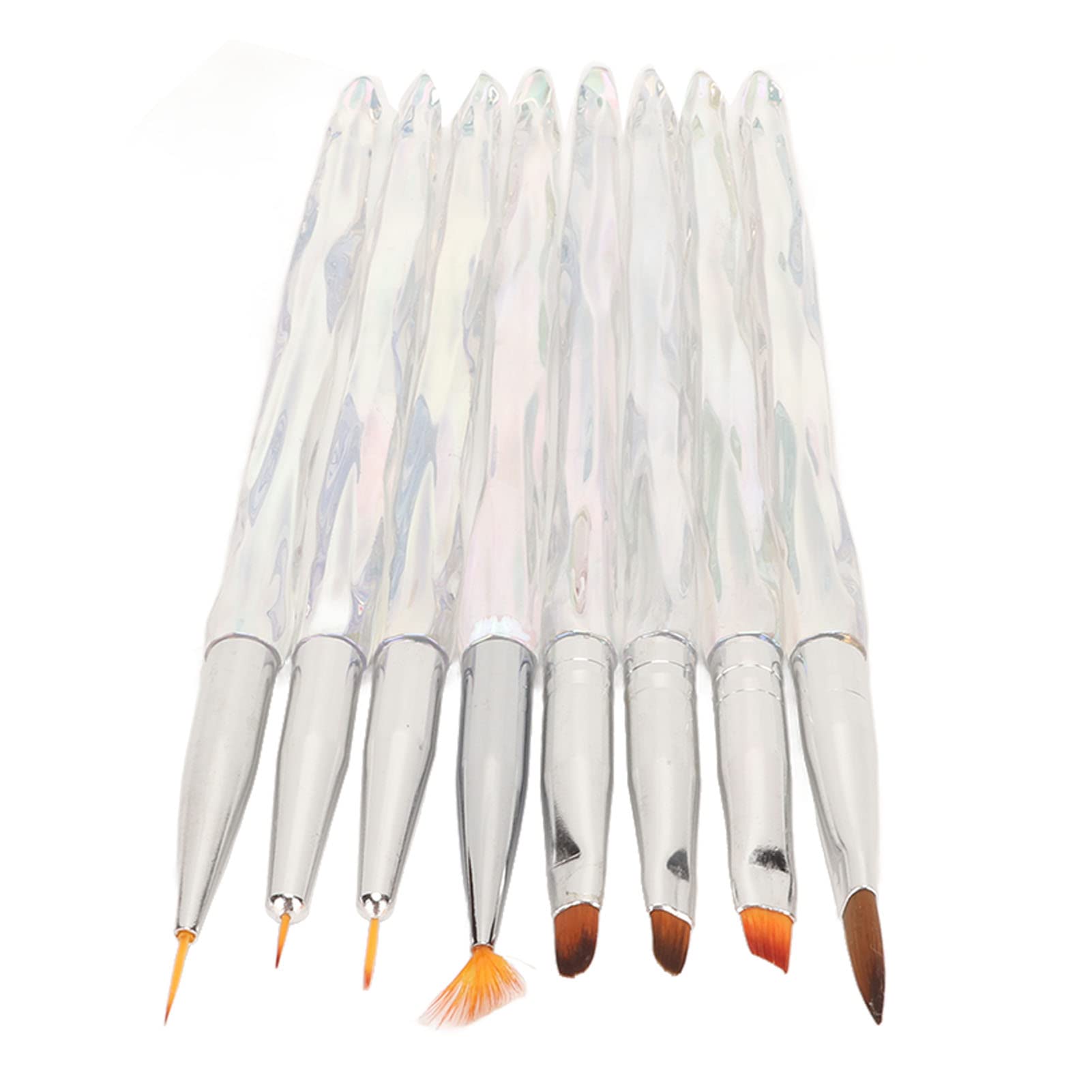 8pcs Professional Nail Art Brushes Set - Fine Liner, Detailing & Manicure Tools for DIY Nail Designs at Home | Perfect for Gel, Acrylic & Nail Polish Application