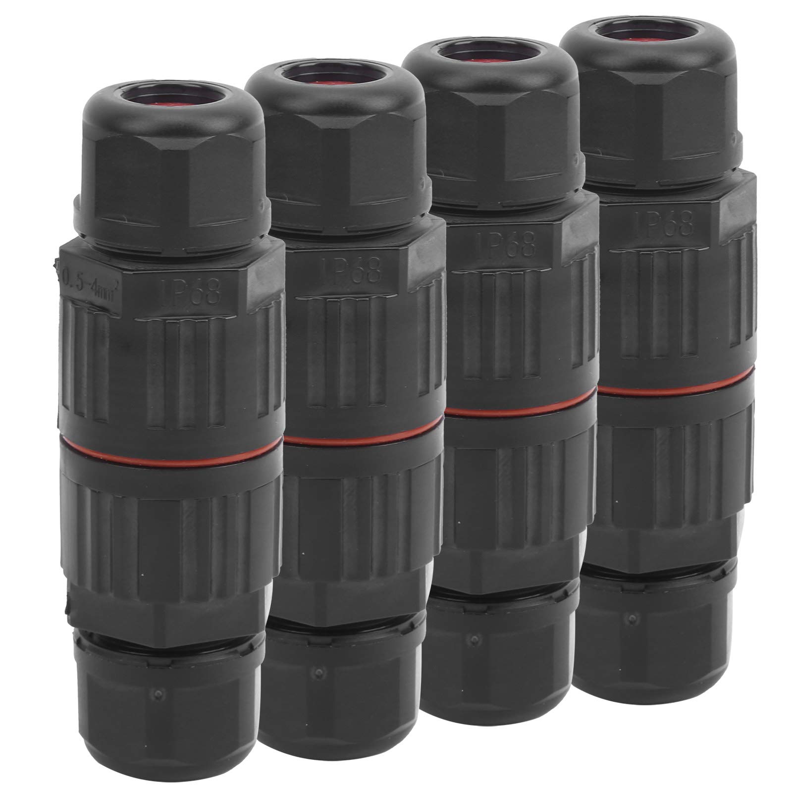 3Pin Waterproof Cable Connector - Safe, Burr-Free for Outdoor Garden Lights, Street Lights & Waterproof Equipment | Weatherproof Electrical Connection for Landscaping & Outdoor Lighting