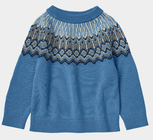 FUB Fair Isle Knit Sweater for Kids (2-12 Years) - Cozy Winter Pullover for Boys & Girls, Perfect for Holidays, School & Outdoor Activities
