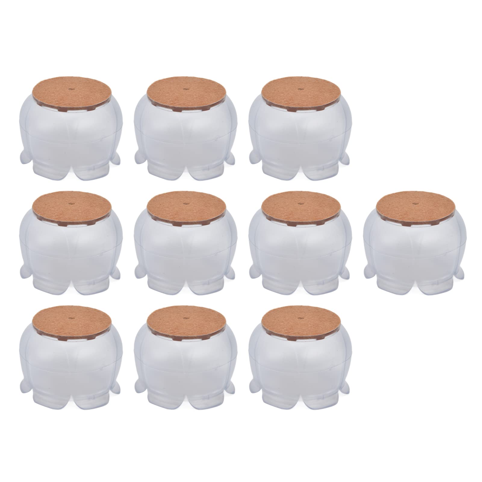 10PCS Durable Furniture Leg Covers - Heavy Duty Chair Leg Protectors for Dining Room & Office (Large Size) - Prevent Floor Scratches & Reduce Noise for Hardwood Floors