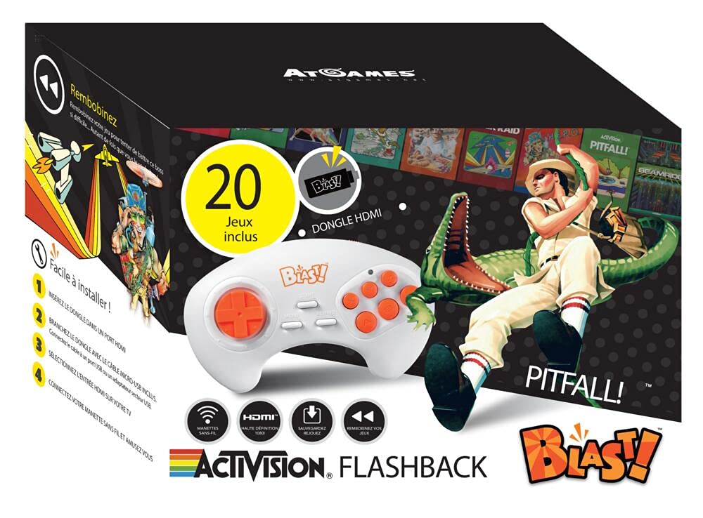 Activision Flashback Blast! Retro Electronic Games Collection - Classic Arcade Video Games for Adults & Kids - Perfect for Family Game Nights & Nostalgic Entertainment