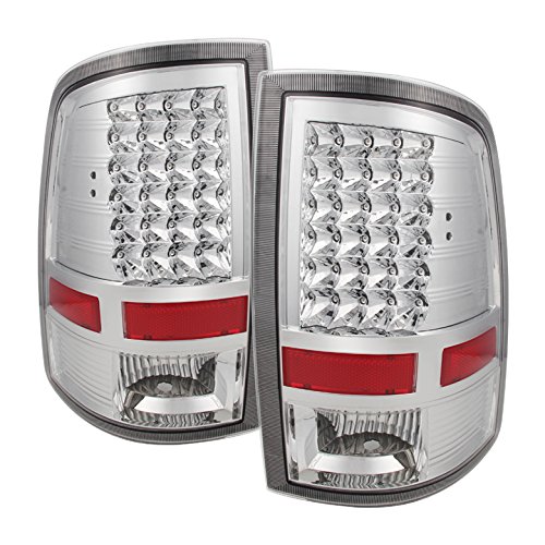 Dodge Ram 1500 2009-2018 & 2500/3500 2010-2018 LED Euro Style Tail Lights - Red Rear Brake Lamps for Enhanced Visibility & Style - Perfect for Night Driving, Off-Roading & Truck Customization