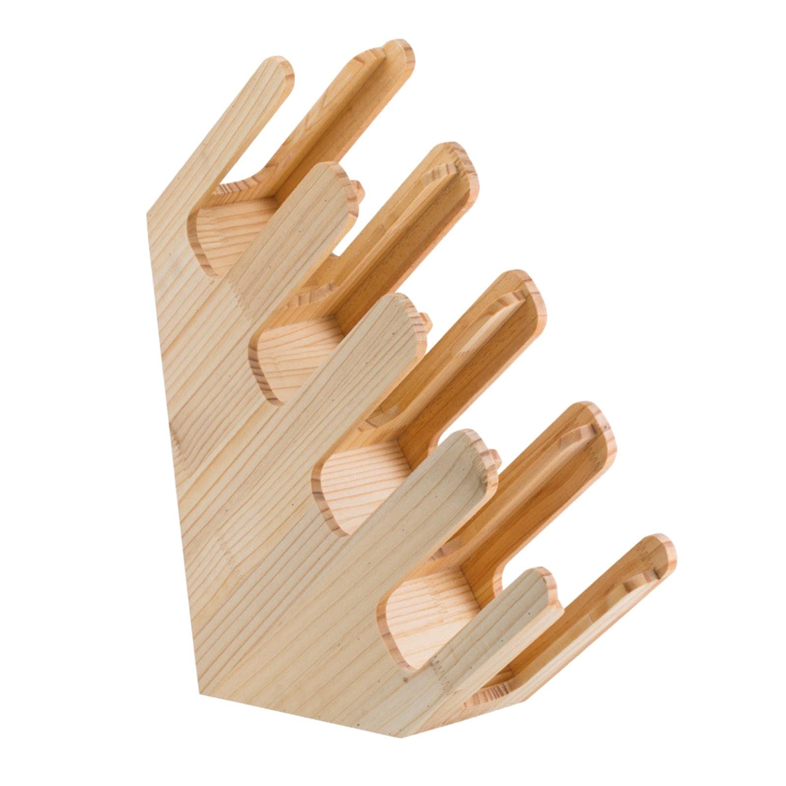 CALANDIS® Wooden Coffee Mug Holder - Countertop Cup Dispenser Organizer for Kitchen Shelf | Holds 1 Cup | Perfect for Small Spaces & Coffee Bar Organization
