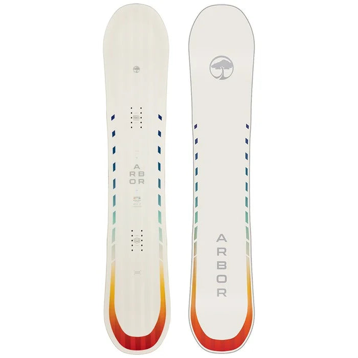**2024 Arbor Women's Mantra Rocker Snowboard – All-Mountain Freestyle Board for Powder & Park – Perfect for Backcountry, Groomers & Tricks**    *(Use Case: Ideal for female riders seeking versatility in all-mountain terrain, powder days, park sessions, and freestyle progression.)*
