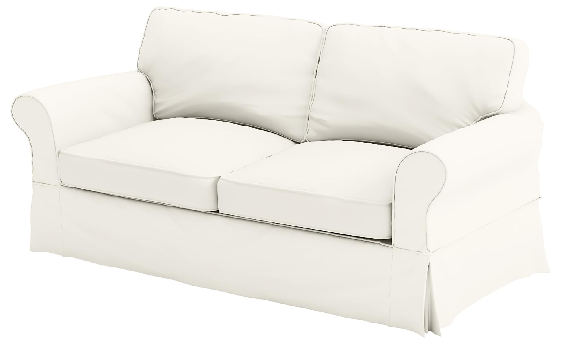 Durable Cotton Sofa Slipcover for Pottery Barn PB Comfort Roll Arm Sofa (81”-85” Width, Beige Box Edge) - Perfect for Living Room, Family Room & Home Decor
