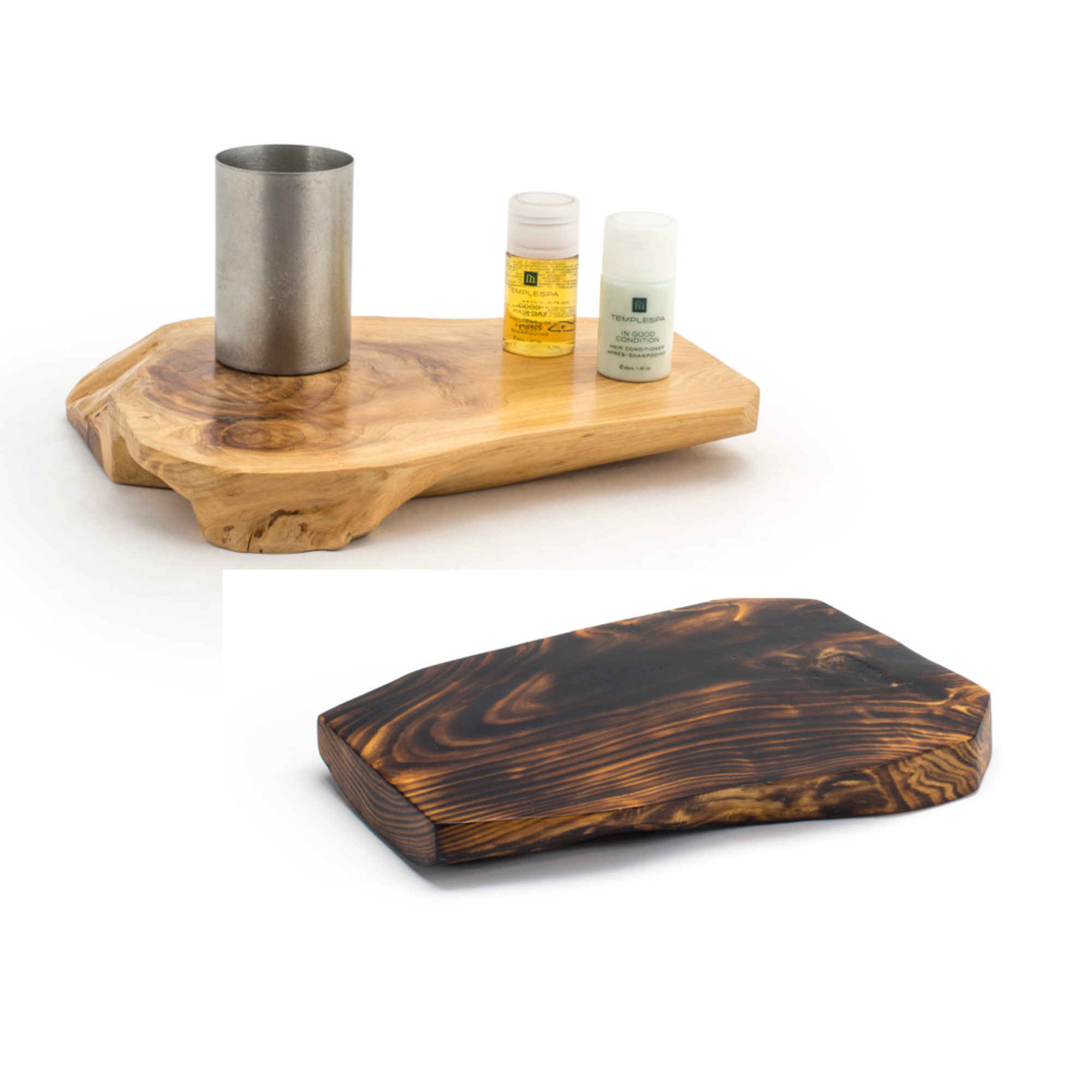 FOH ROOT Board - 12 x 9 Inch Wooden Cutting Board Set of 2 - Premium Bamboo Kitchen Chopping Board for Meat, Vegetables & Fruits - Perfect for Home Cooking & Restaurant Use