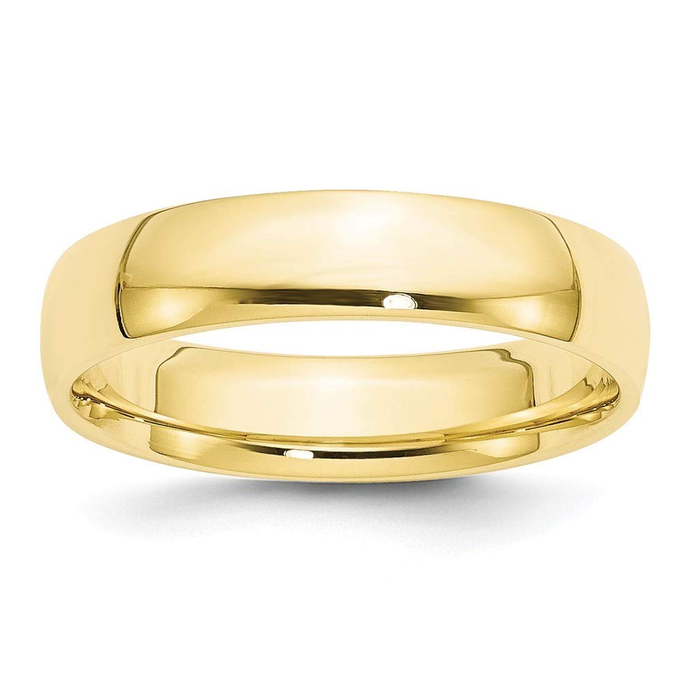 10K Gold Comfort Fit Band Ring for Women - White Gold & Yellow Gold, Available in Various Sizes (2mm-8mm) | Perfect Wedding Ring, Anniversary Gift, or Everyday Jewelry