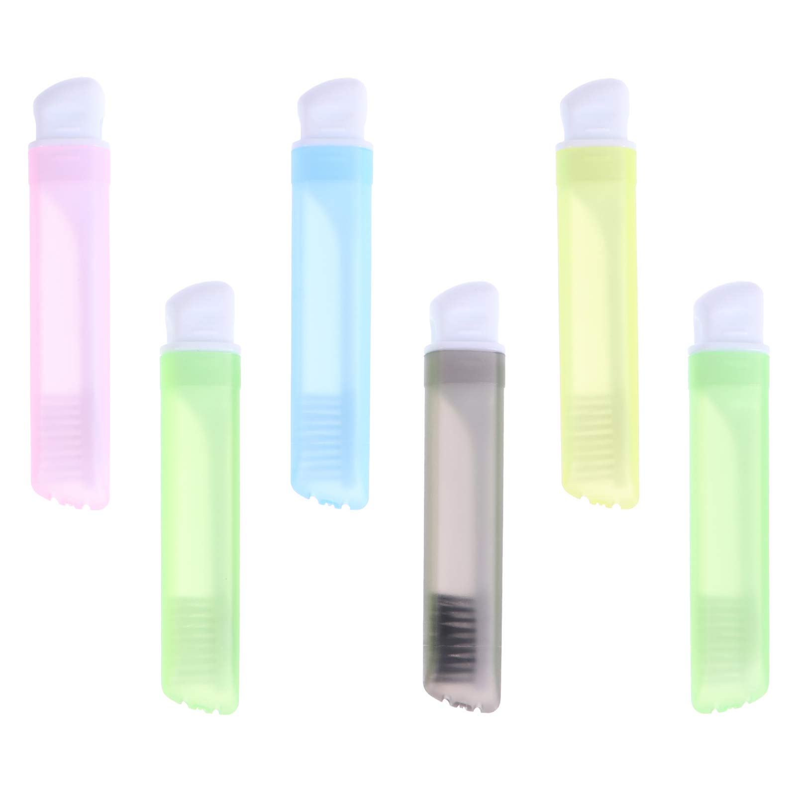 6-Pack Travel Toothbrushes - Foldable Portable Soft Bristle Toothbrush with Case for Travel, Hiking, Camping & Business Trips | Compact & Hygienic Oral Care Solution for On-the-Go Lifestyle