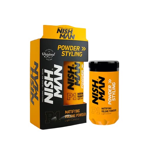 NishMan Matte Hair Volumizing Powder Wax for Men - Strong 24-Hour Hold, Lightweight Styling, Natural Finish | Perfect for Daily Use, Special Events & Travel