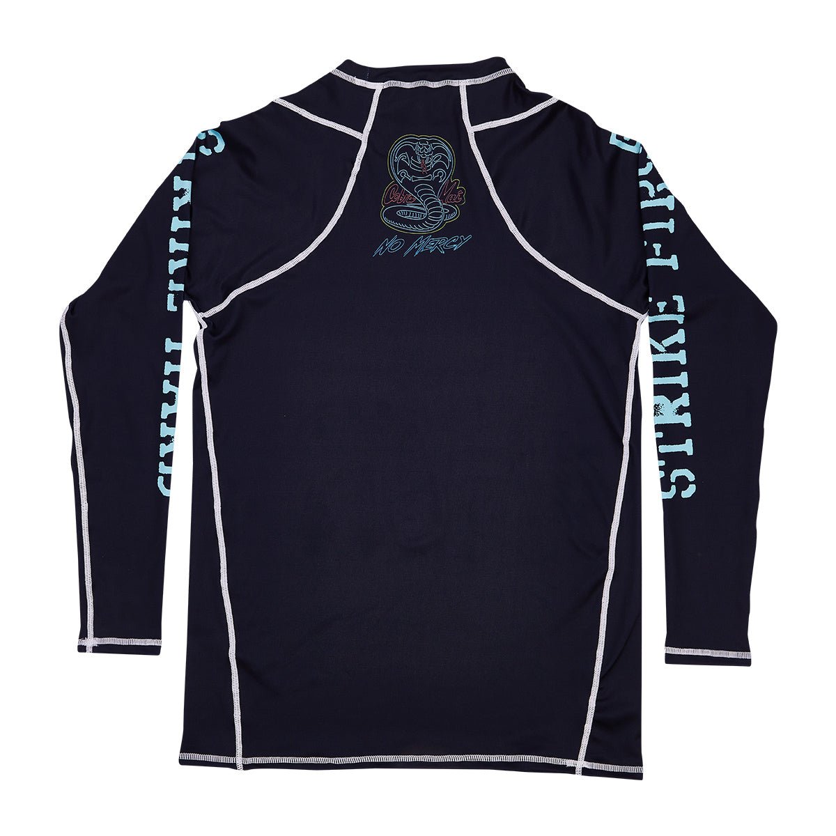 No Mercy Long Sleeve Rash Guard - UPF 50+ Sun Protection Swim Shirt for Men & Women - Perfect for Surfing, Swimming, Beach & Outdoor Activities