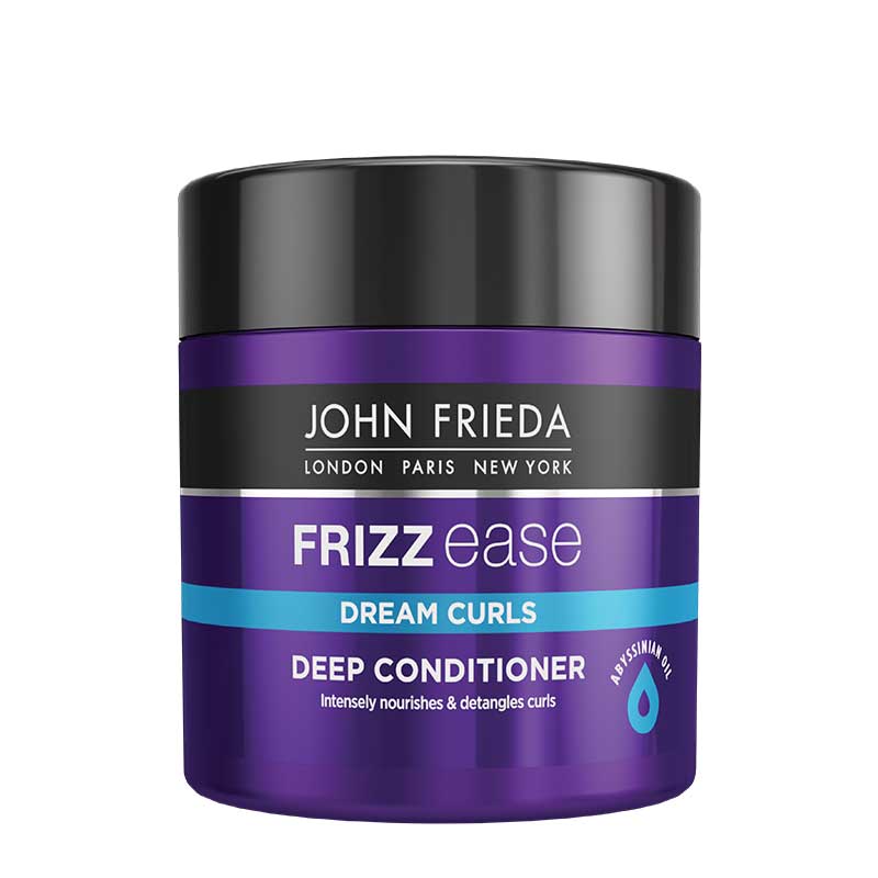 John Frieda Frizz Ease Dream Curls Deep Conditioner for Curly Hair - Hydrating & Frizz Control Hair Treatment - Perfect for Dry, Damaged Curls at Home or Salon Use