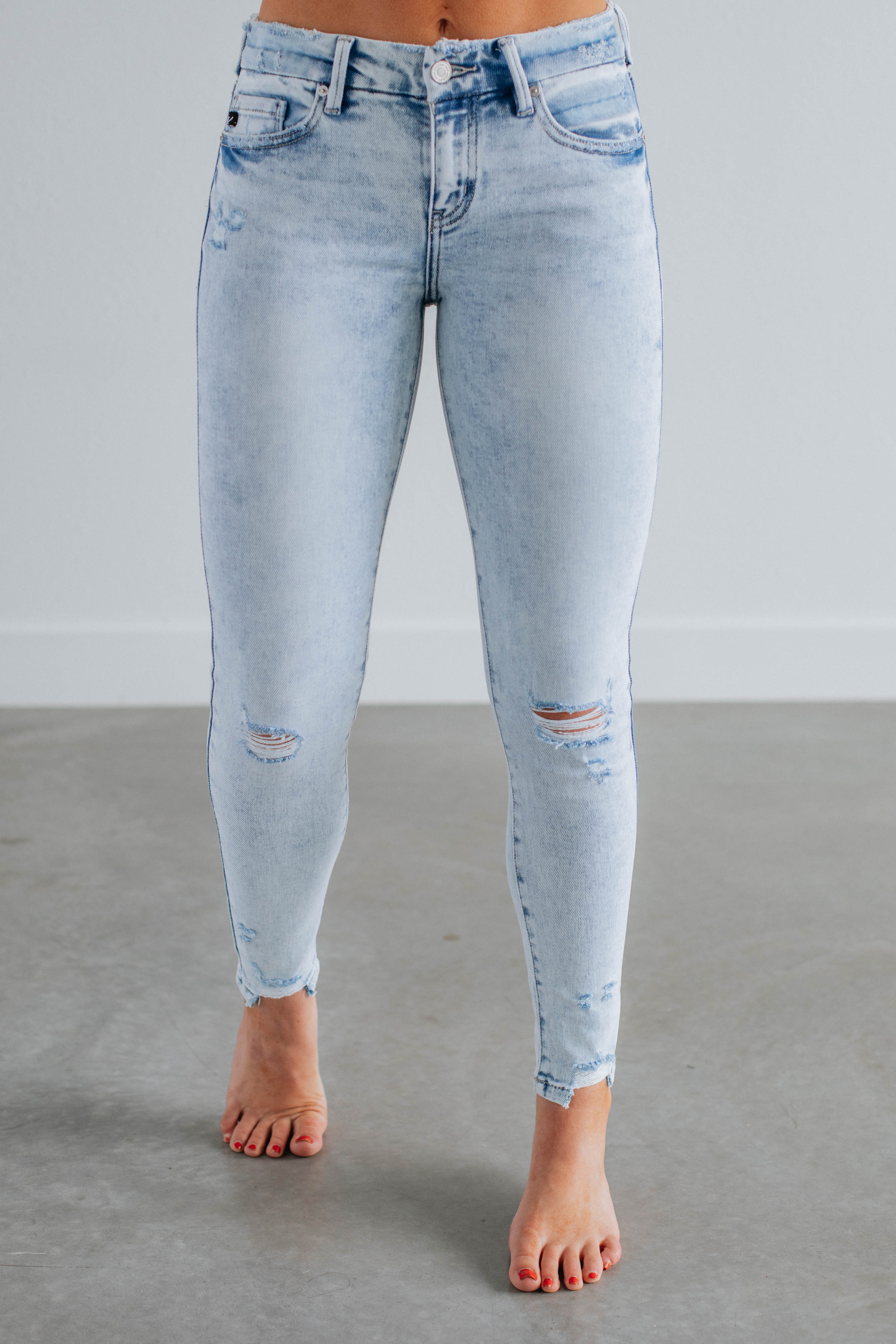 Maela KanCan Jeans - Light Wash High Waist Flare Denim Pants for Women | Vintage Style Jeans for Casual Wear & Date Night Outfits