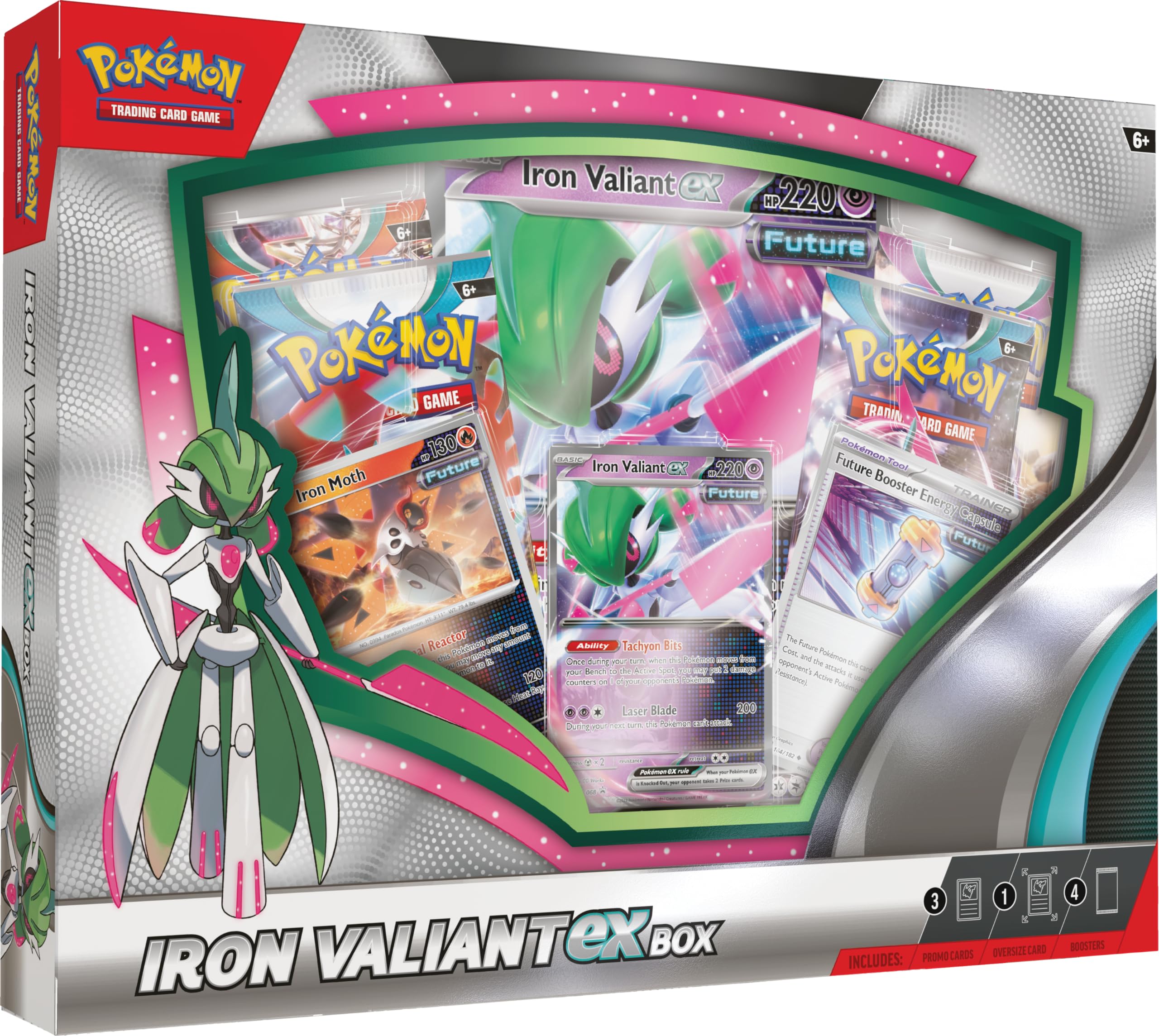 Pokemon TCG Iron Valiant ex Box - Premium Trading Card Game Collection for Players & Collectors - Perfect for Battles, Tournaments, and Display