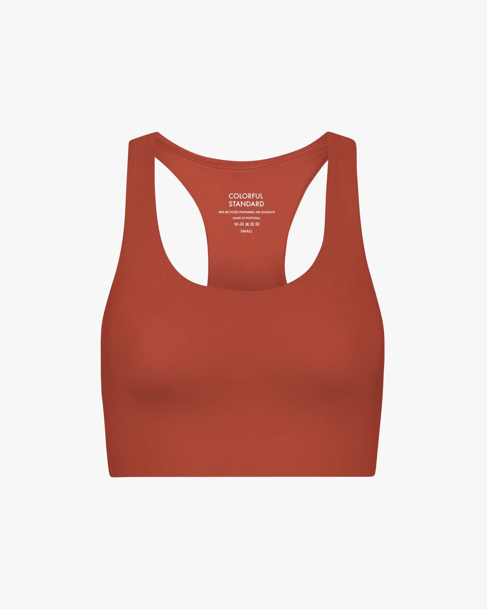 Active Cropped Bra Dark Amber - High Support Workout Sports Bra for Yoga, Running & Gym