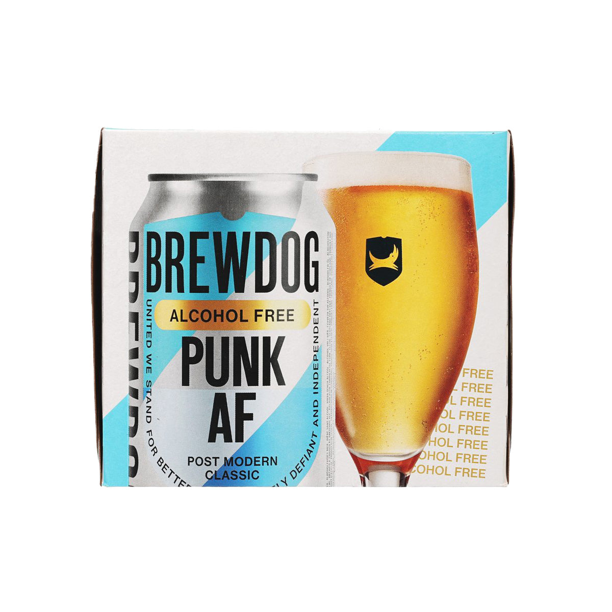Brewdog Punk Alcohol Free IPA (0.5% ABV) - 4 Pack of 330ml Cans | Non-Alcoholic Craft Beer for Fitness, Driving & Healthy Lifestyle