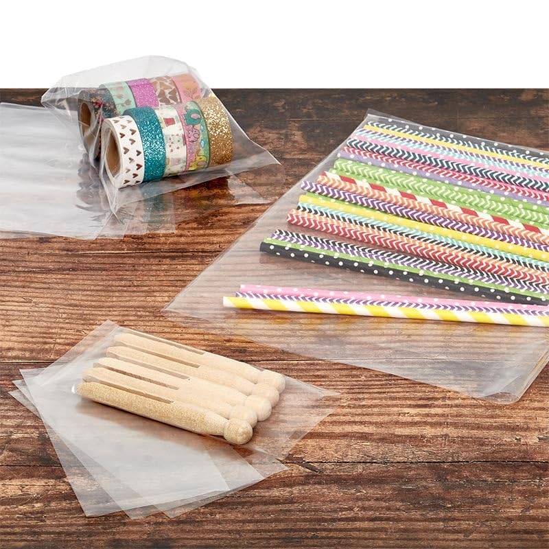 1.5mil Thick Polyethylene Bags 9x24 Inches - Pack of 1000 | Heavy Duty Storage, Food Safe, Multipurpose Use for Groceries, Packaging & Organizing