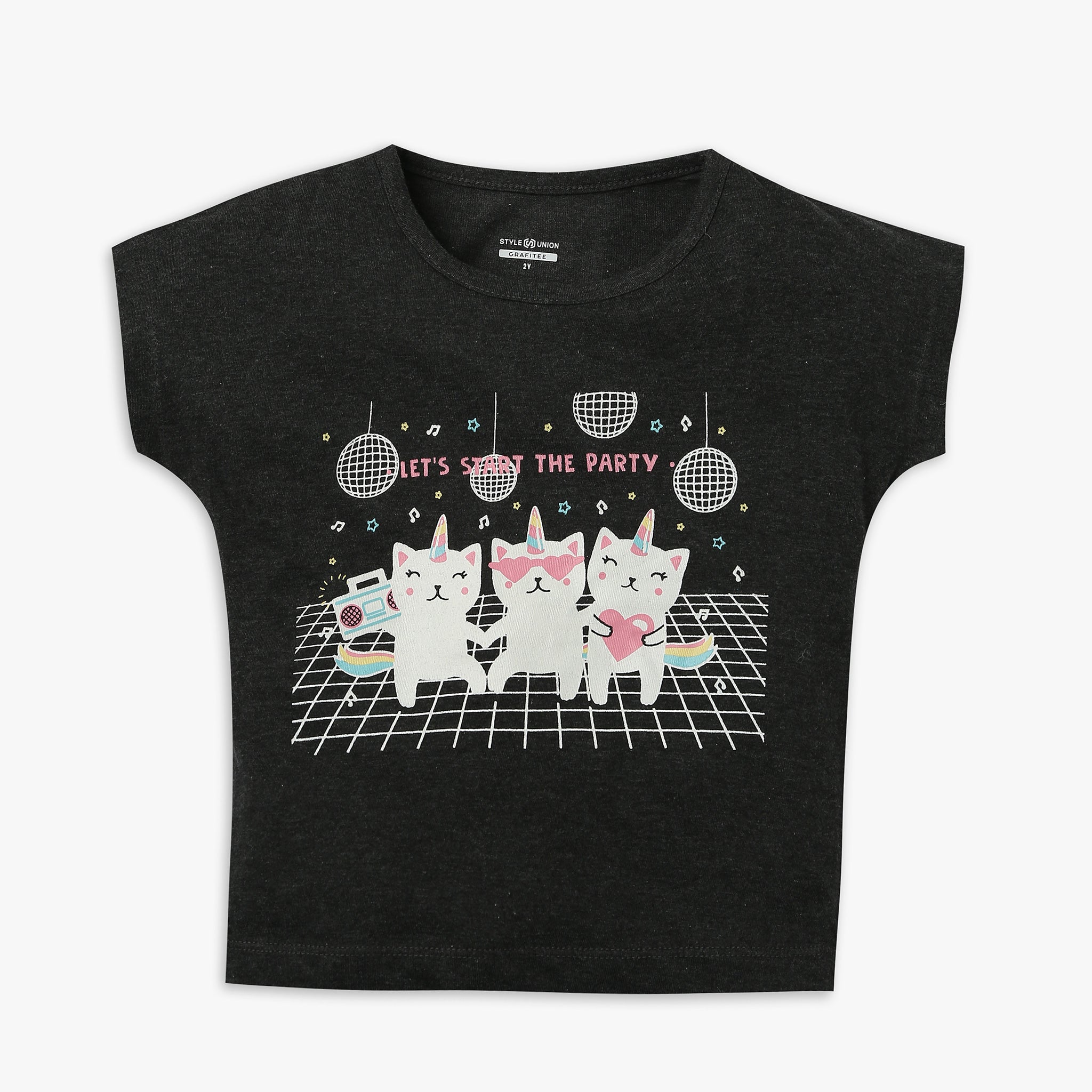Girl's Regular Fit Graphic T-Shirt - Cute & Comfortable Cotton Tee for Everyday Wear | Perfect for School, Playdates & Casual Outings